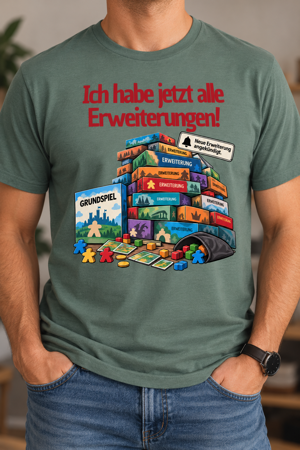 Ich hab jetzt alle Erweiterungen - Heavy Cotton T-Shirt