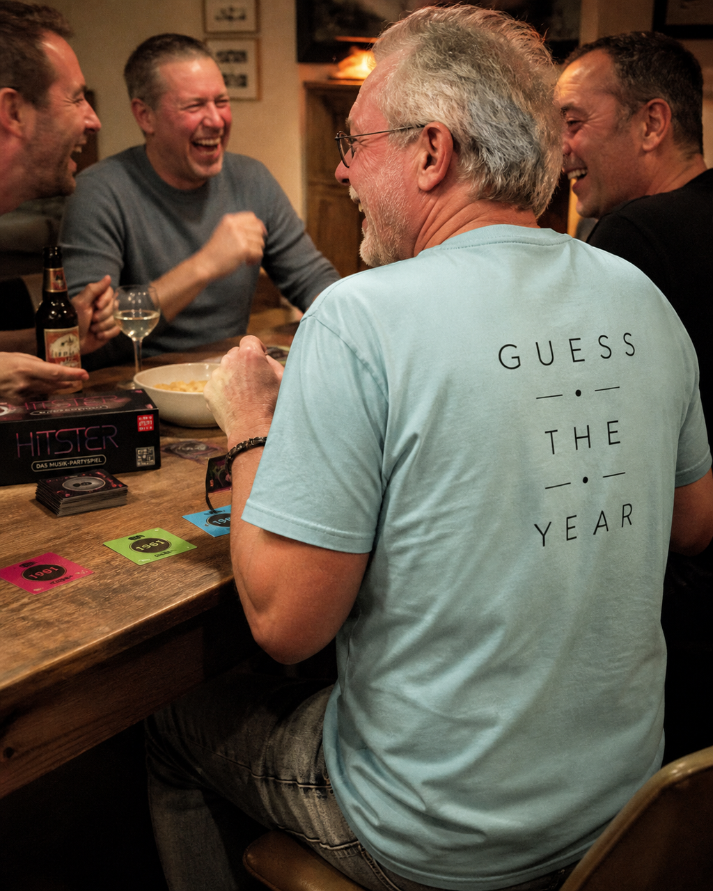 Guess the Year, unisex T-Shirt aus Bio-Baumwolle in Umstellung