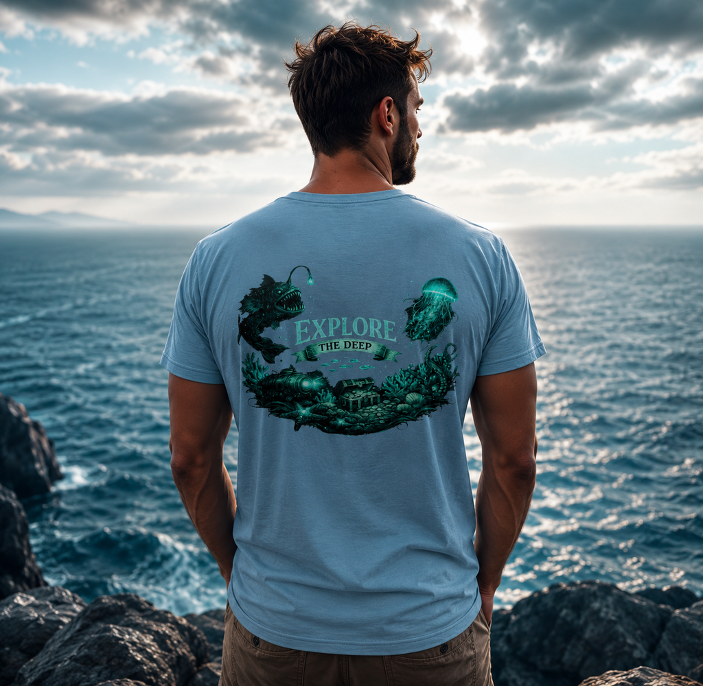 Bioluminescent Ocean - Heavy Cotton T-Shirt
