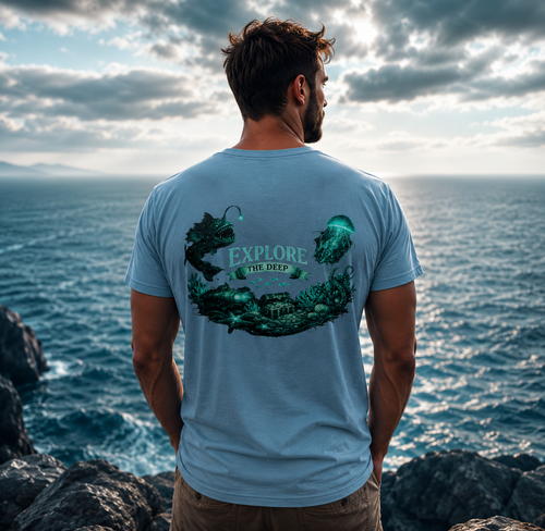 Bioluminescent Ocean - Heavy Cotton T-Shirt