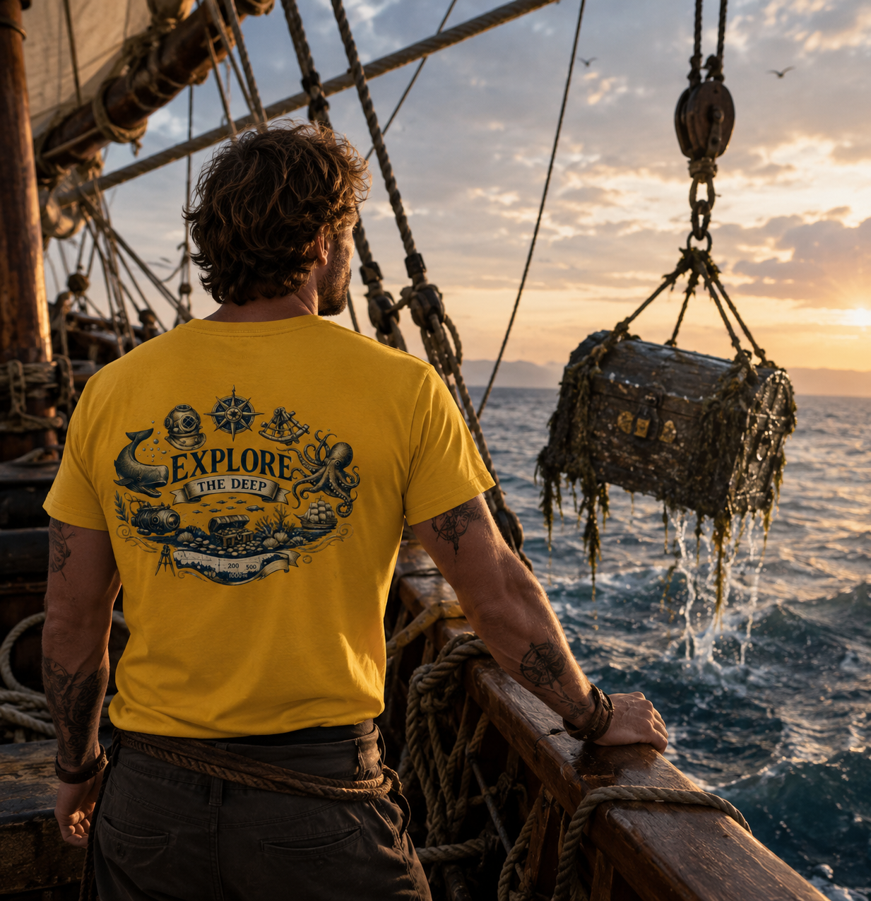 Explore the Deep - Heavy Cotton T-Shirt