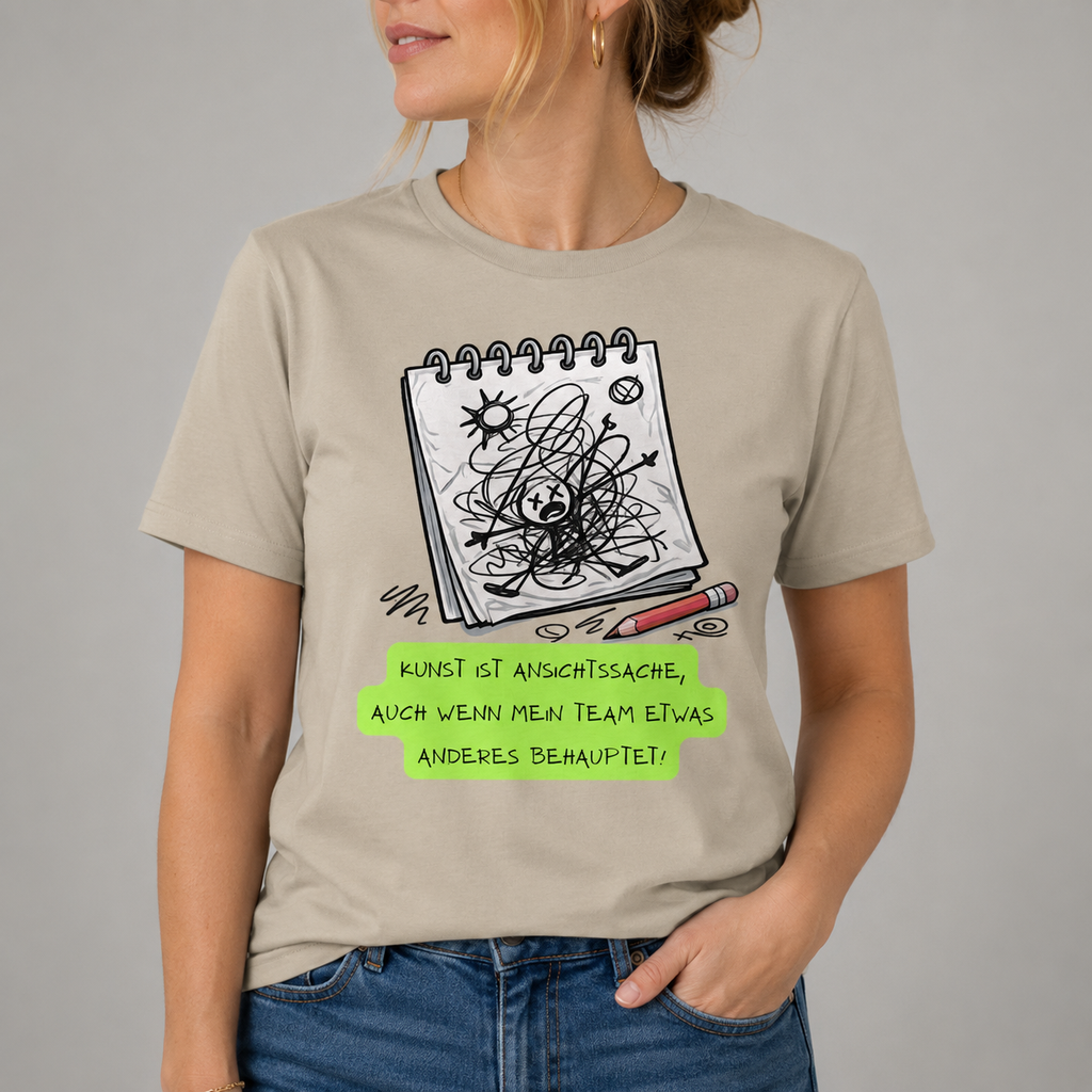 Kunst ist Ansichtssache - Heavy Cotton T-Shirt