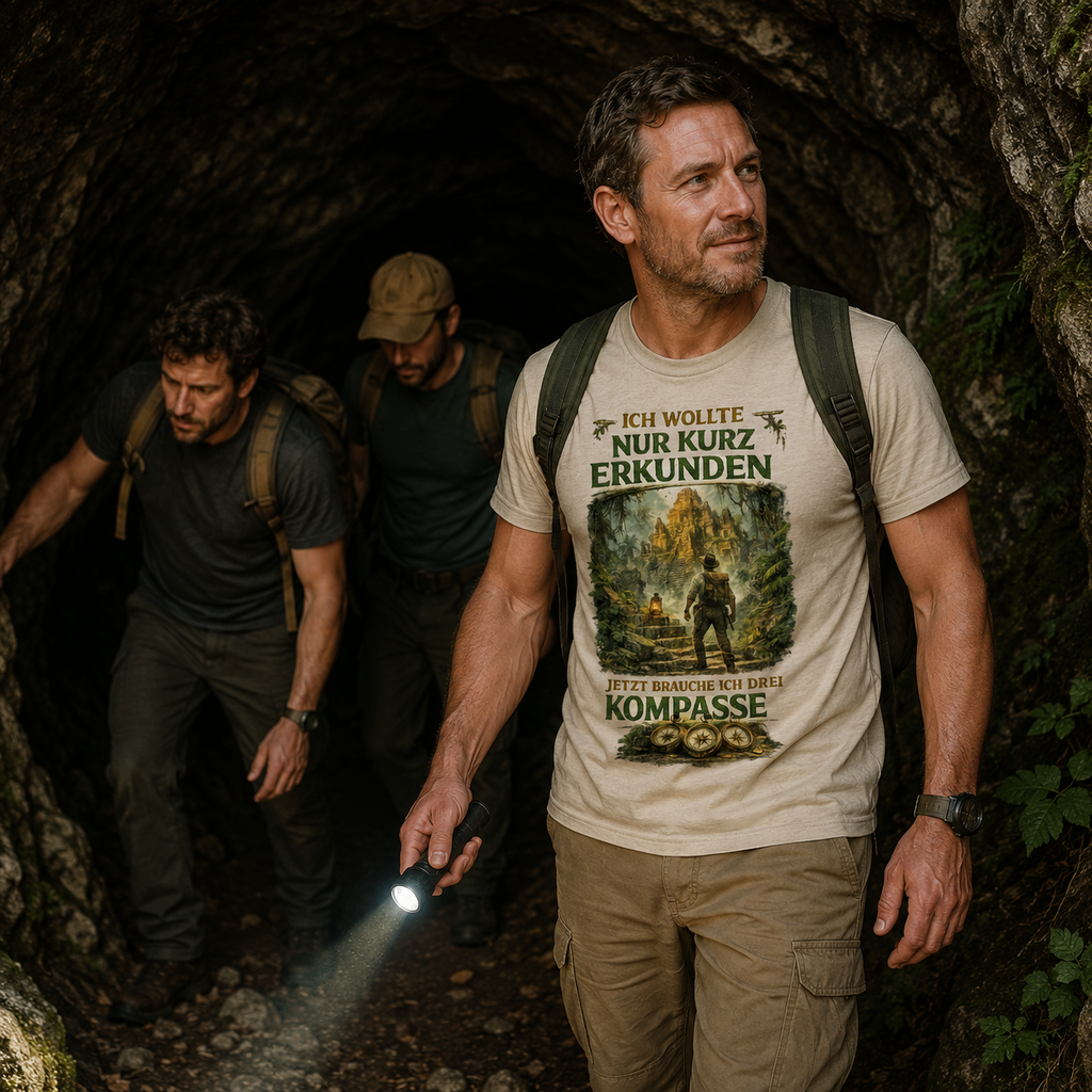 Nur kurz erkunden - Heavy Cotton T-Shirt