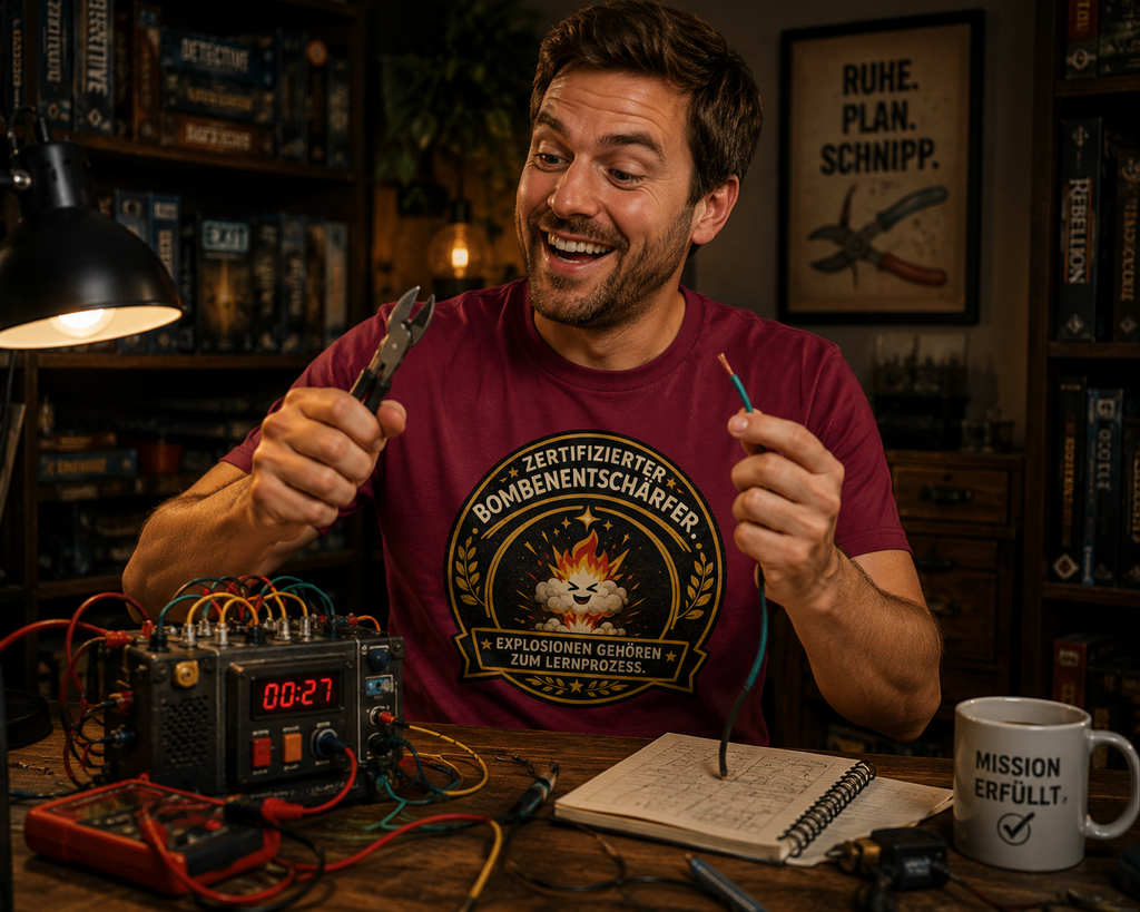 Zertifizierter Bombenentschärfer - Heavy Cotton T-Shirt