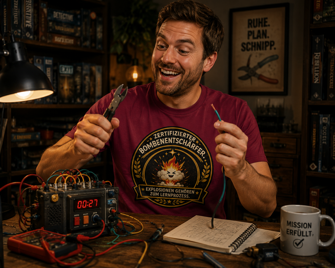 Zertifizierter Bombenentschärfer - Heavy Cotton T-Shirt
