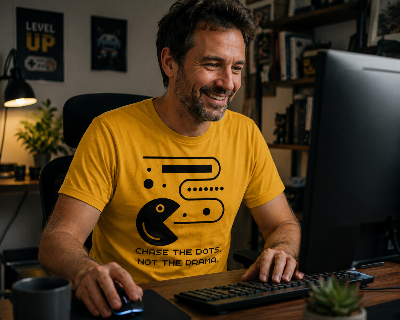 Chase the Dots, Not the Drama - Heavy Cotton T-Shirt