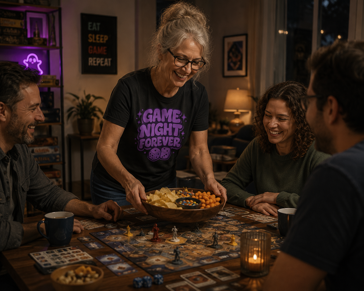 Game Night Forever! - Heavy Cotton T-Shirt