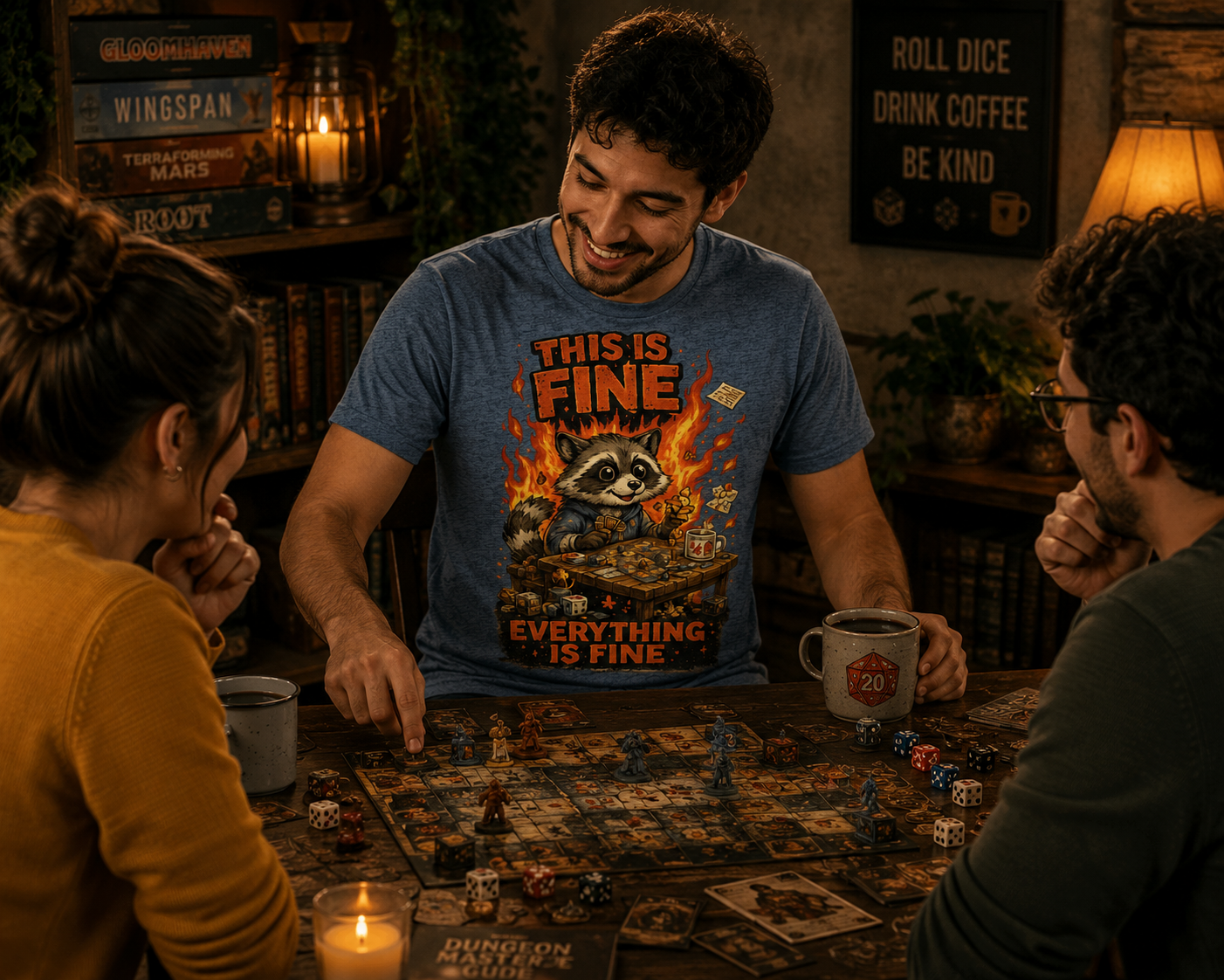 This Is Fine Club! - Heavy Cotton T-Shirt