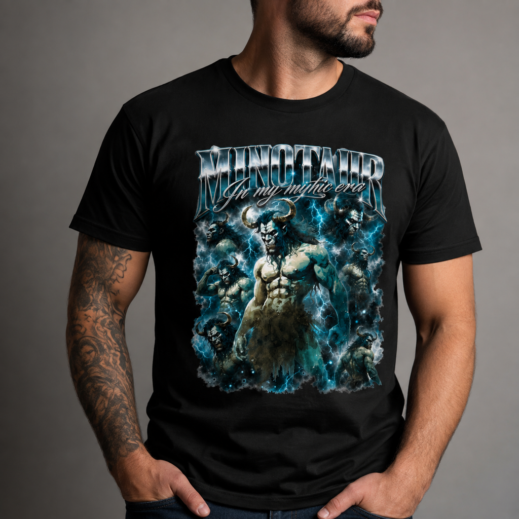 Minotaur in My Mythic Era - Heavy Cotton T-Shirt