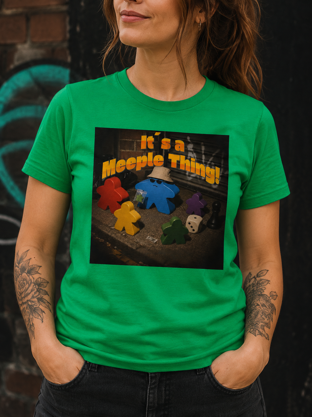 It's a Meeple Thing! - Heavy Cotton T-Shirt