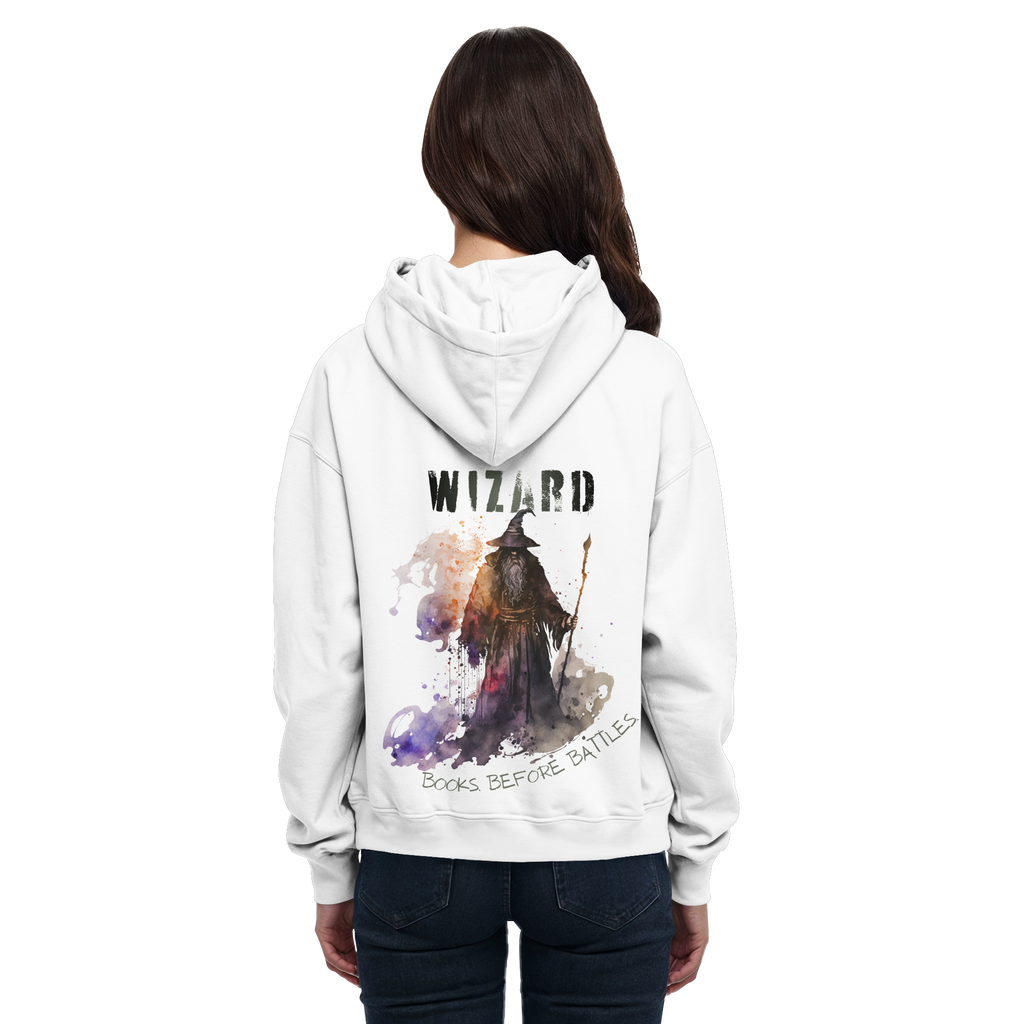 Wizard – Books Before Battles - Basic Unisex Hoodie