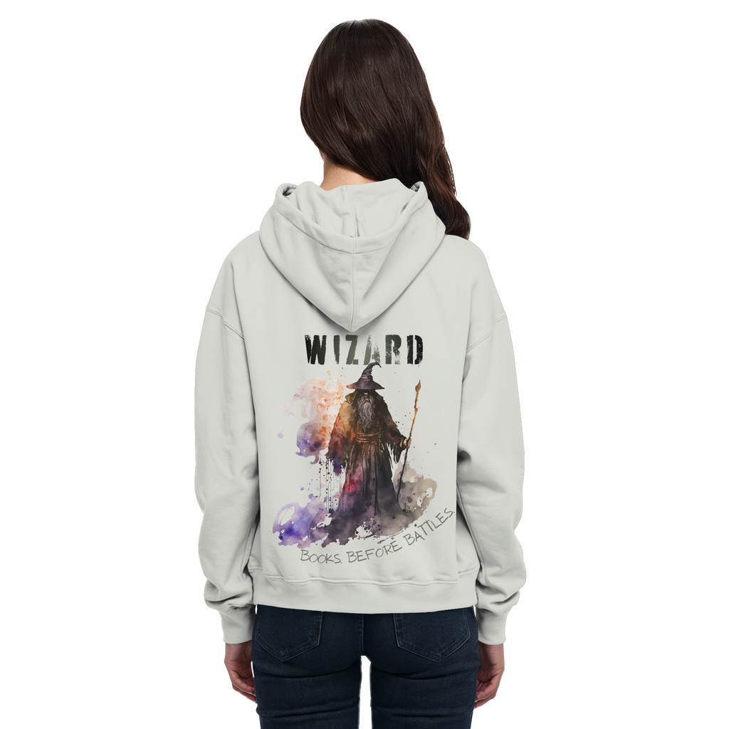 Wizard – Books Before Battles - Basic Unisex Hoodie