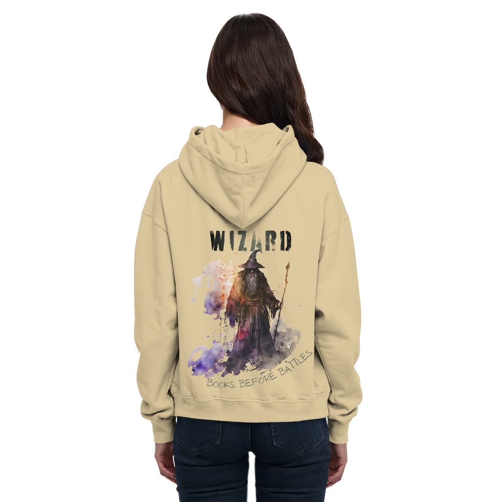 Wizard – Books Before Battles - Basic Unisex Hoodie
