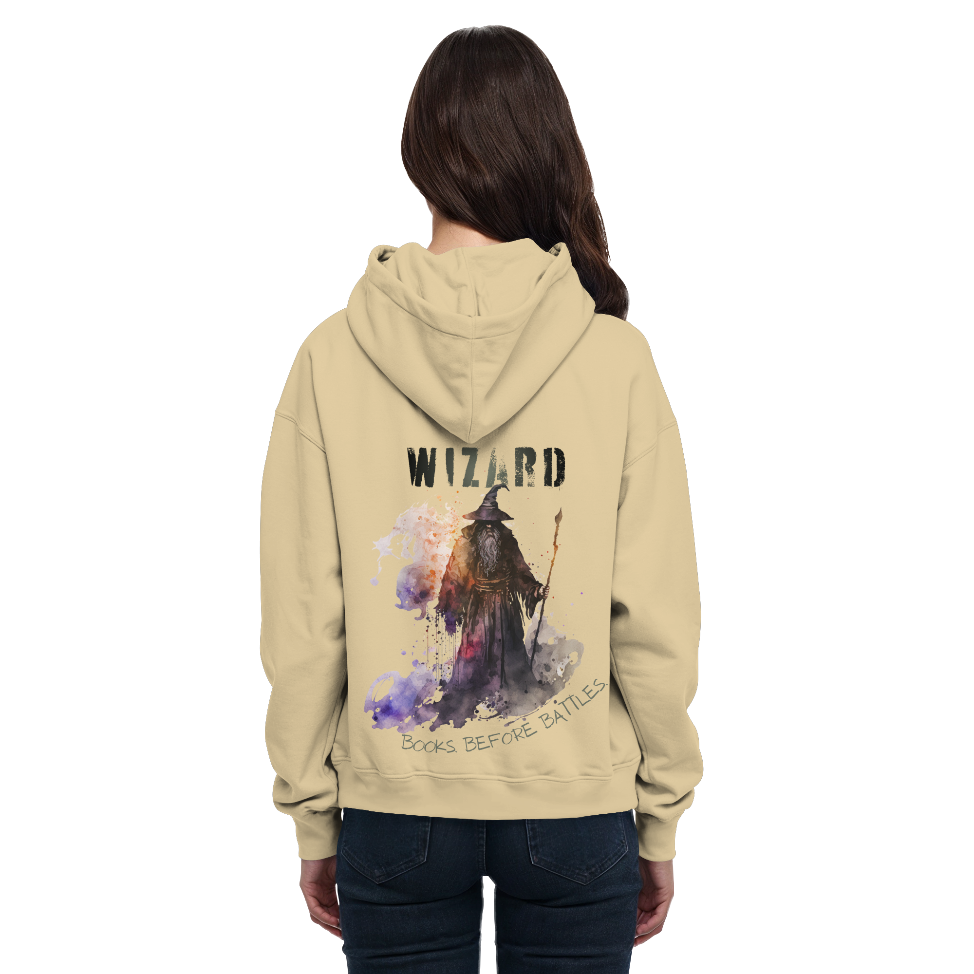 Wizard – Books Before Battles - Basic Unisex Hoodie