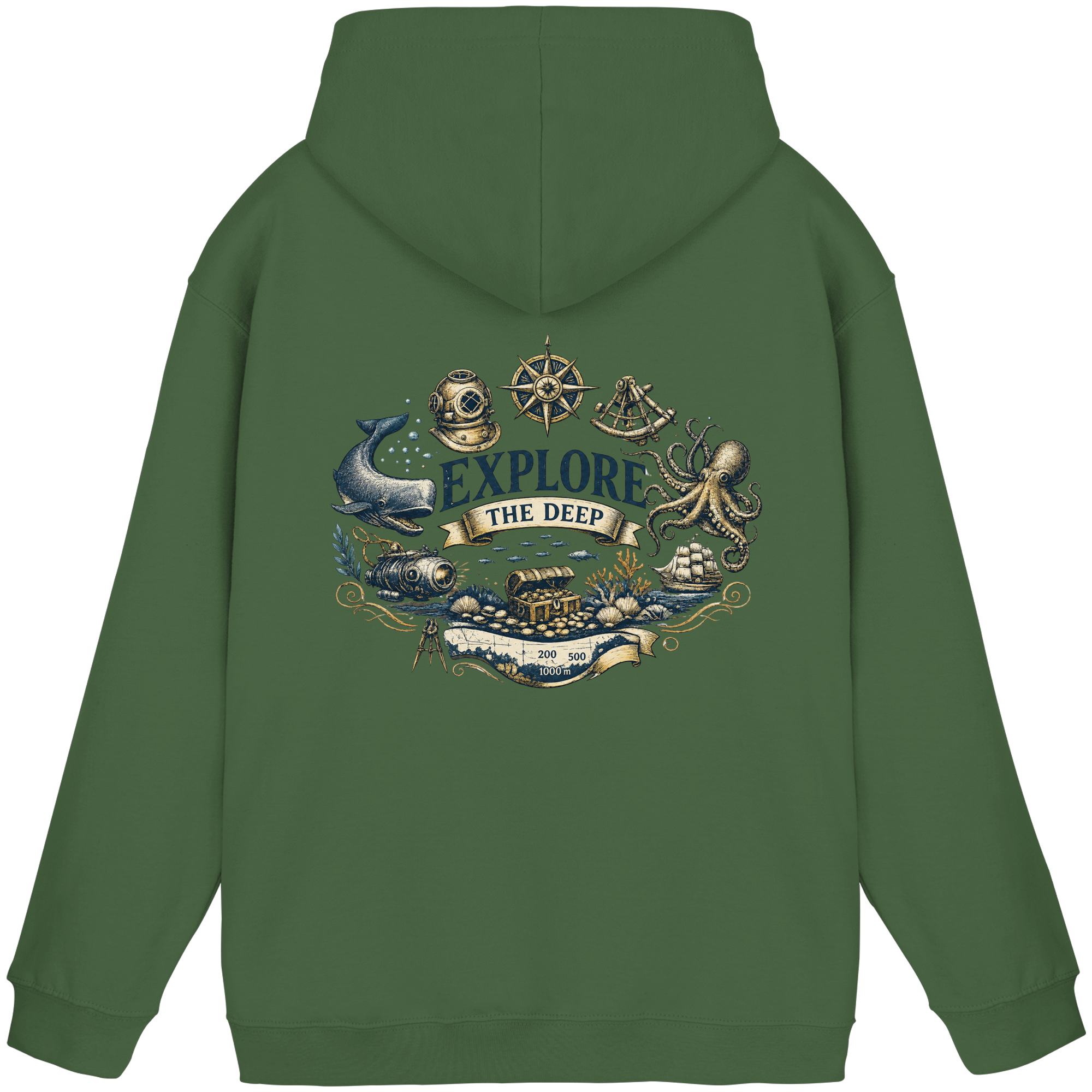 Explore the Deep - Basic Unisex Hoodie