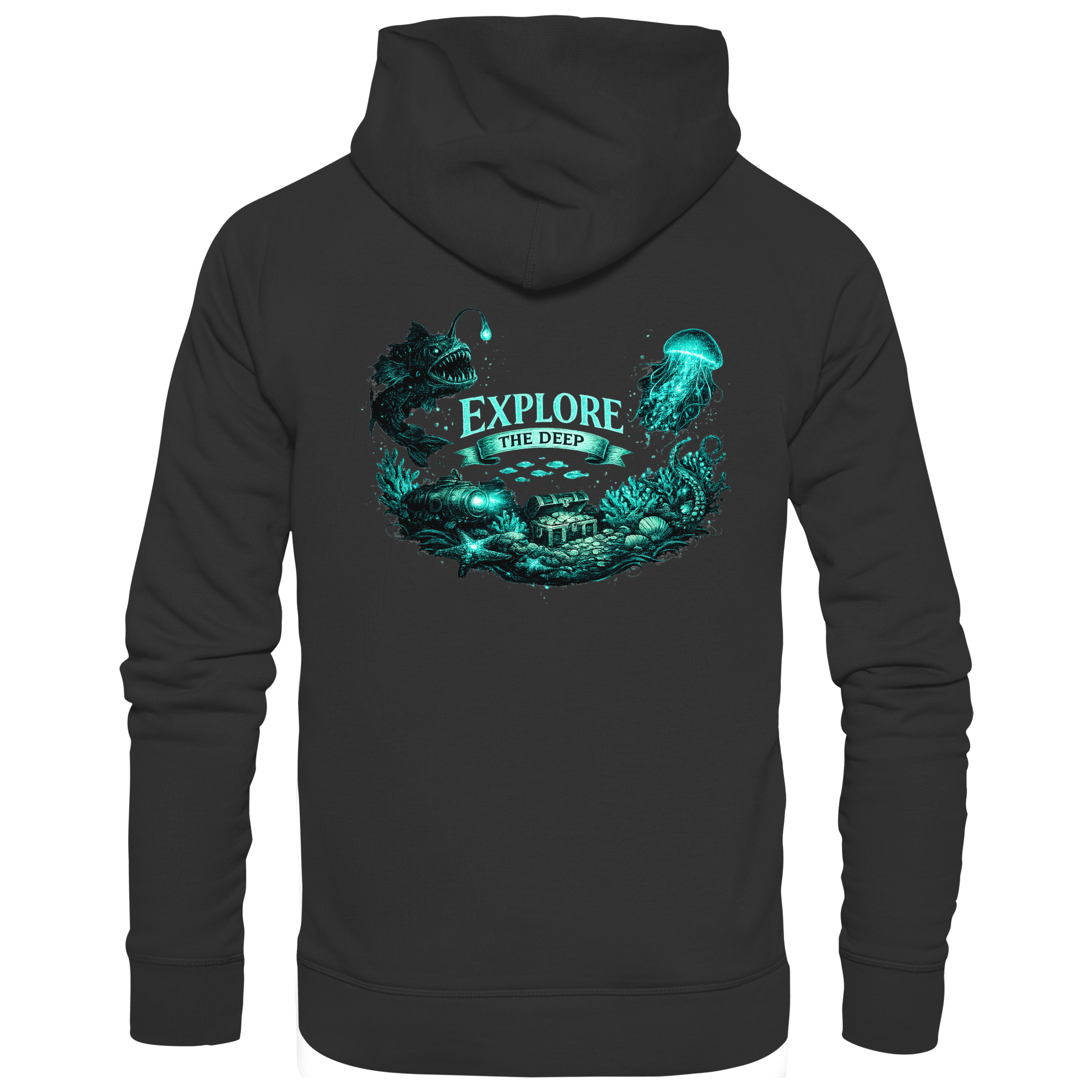 Bioluminescent Ocean - Basic Unisex Hoodie