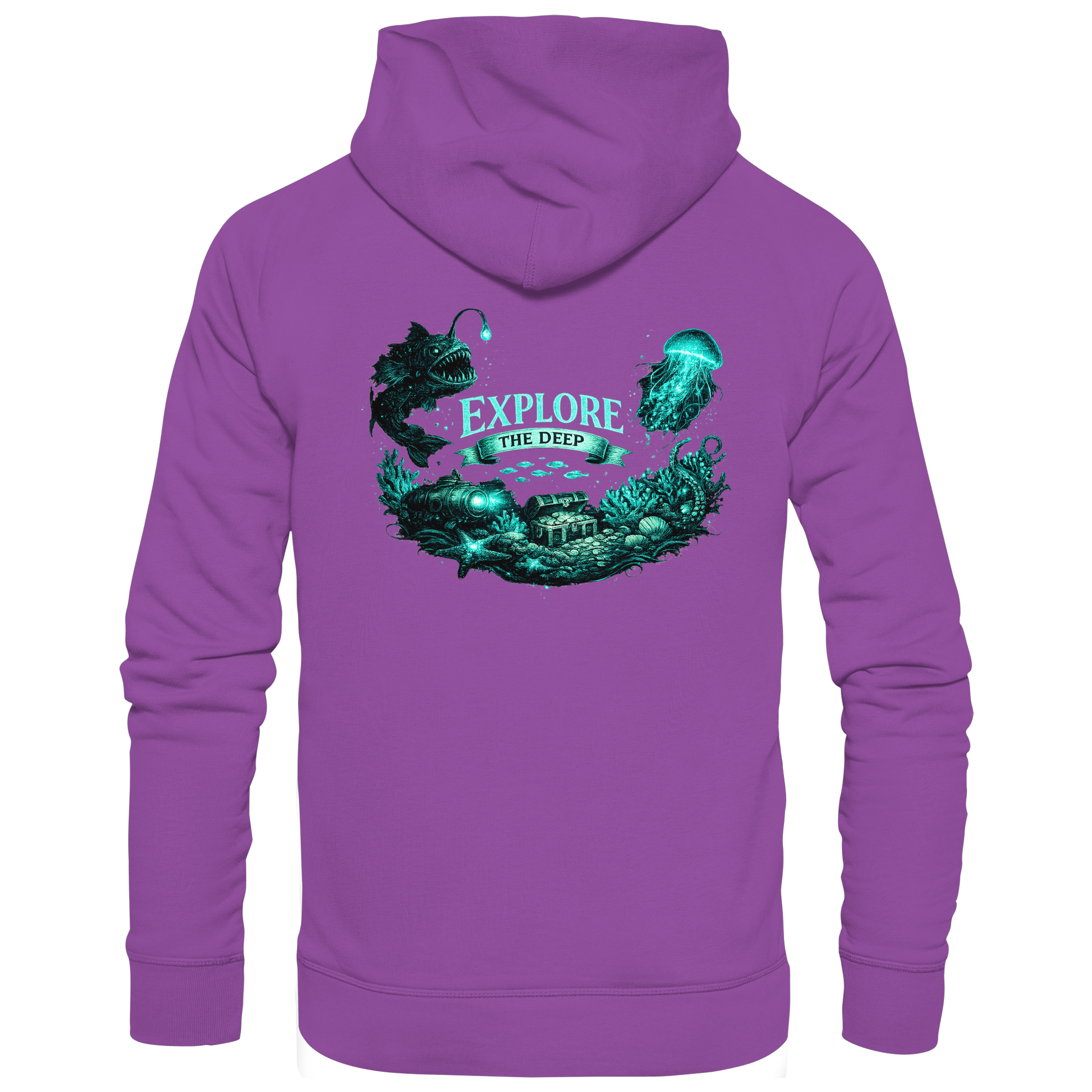 Bioluminescent Ocean - Basic Unisex Hoodie