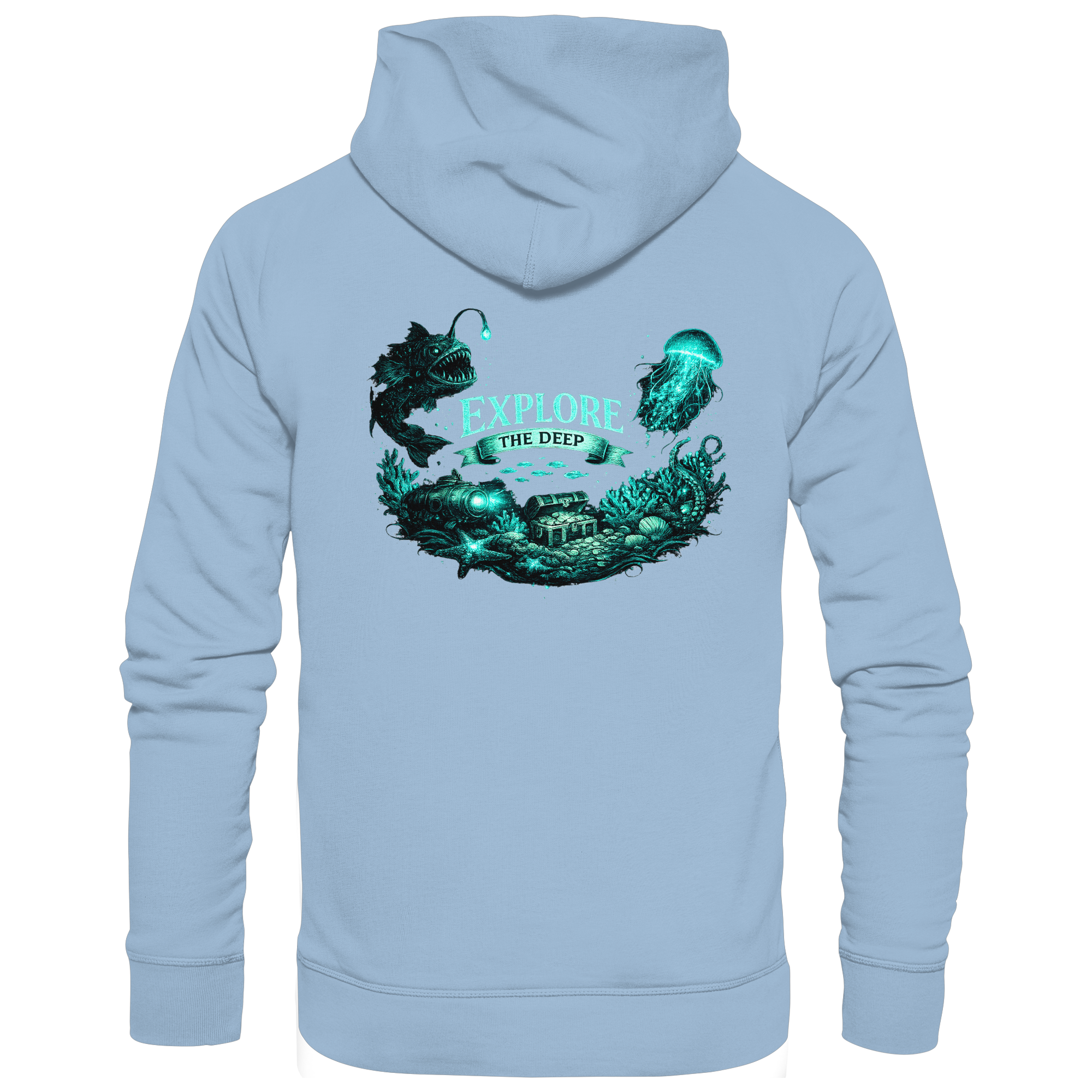 Bioluminescent Ocean - Basic Unisex Hoodie