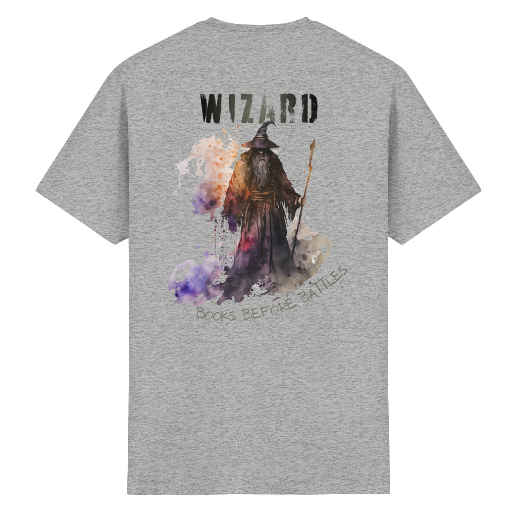 Wizard – Books Before Battles - Heavy Cotton T-Shirt