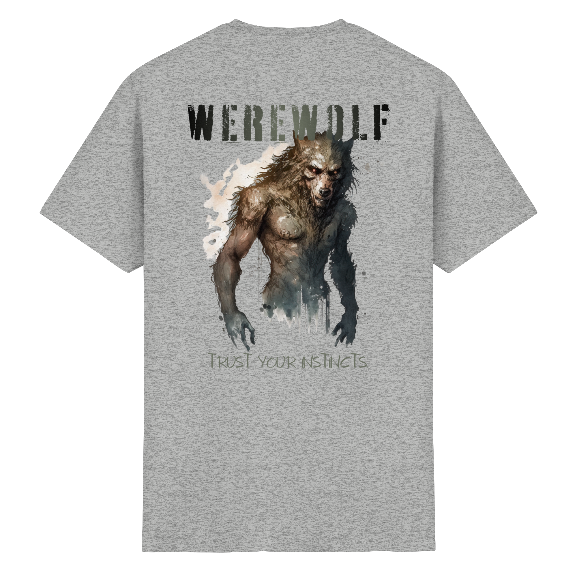 Werewolf – Trust Your Instincts - Heavy Cotton T-Shirt
