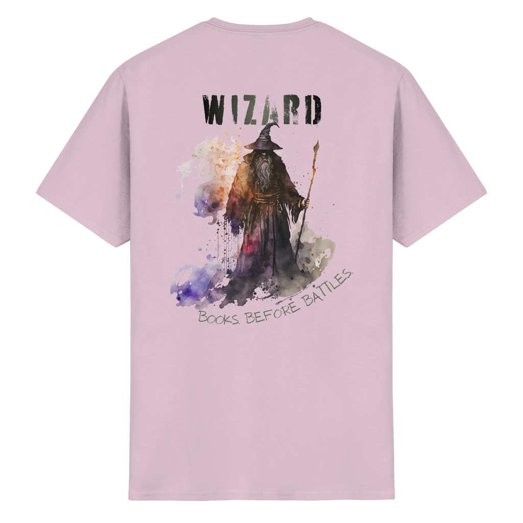 Wizard – Books Before Battles - Heavy Cotton T-Shirt