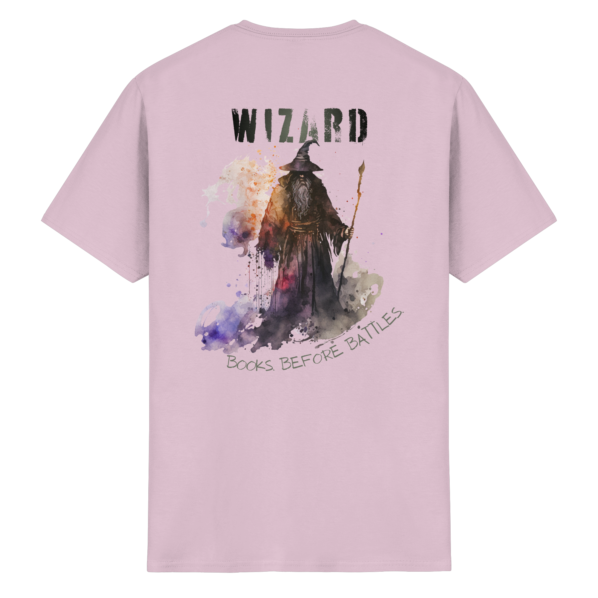 Wizard – Books Before Battles - Heavy Cotton T-Shirt
