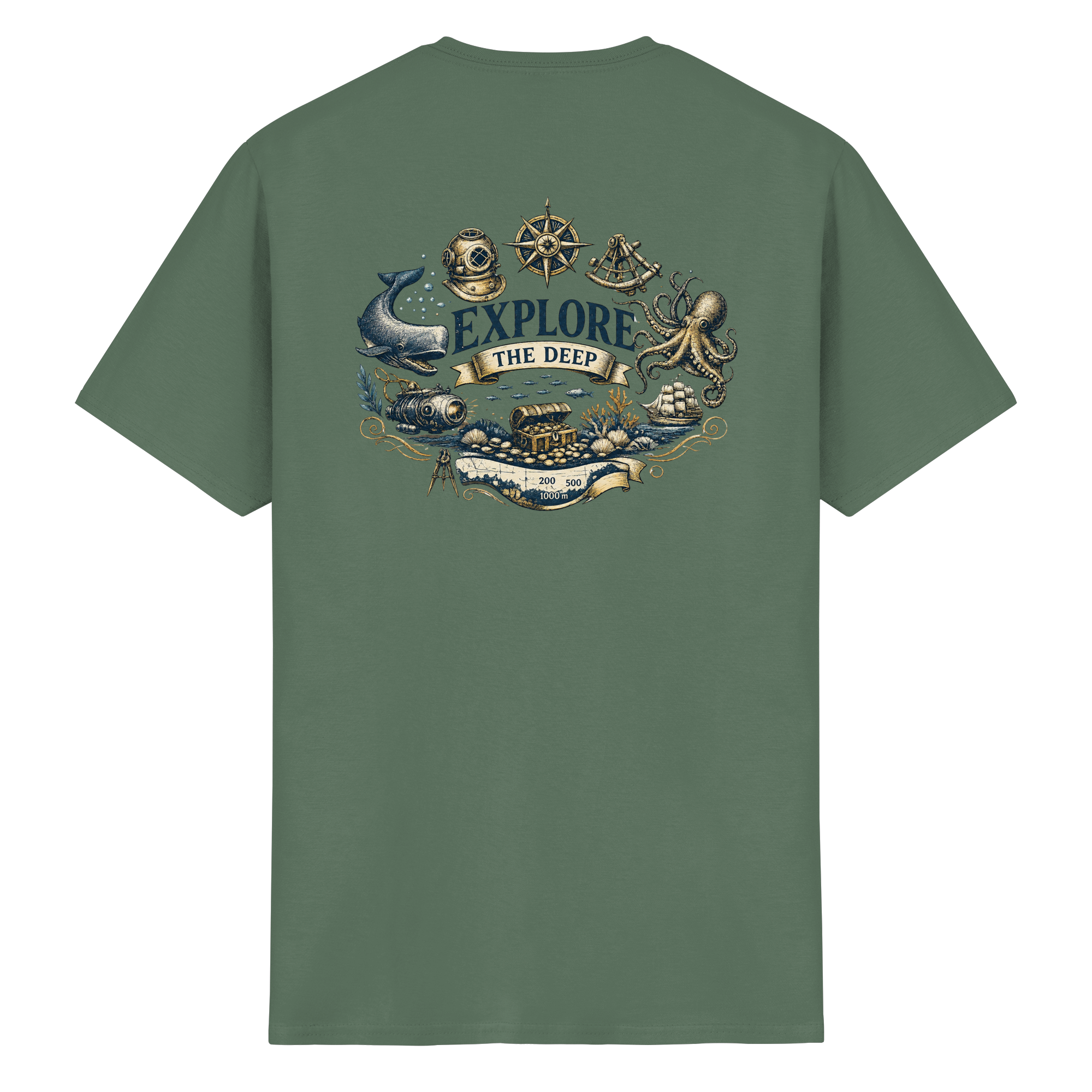 Explore the Deep - Heavy Cotton T-Shirt