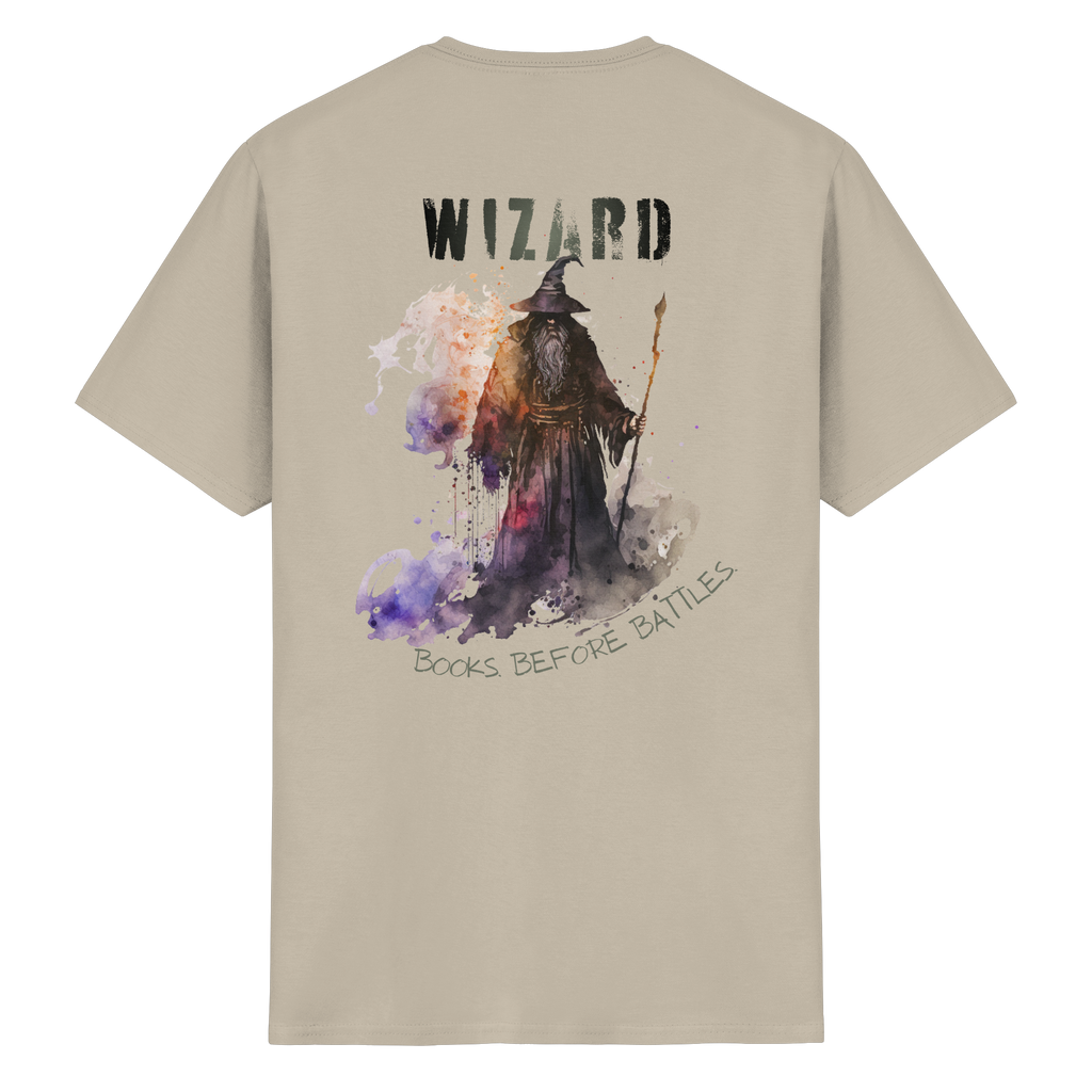 Wizard – Books Before Battles - Heavy Cotton T-Shirt