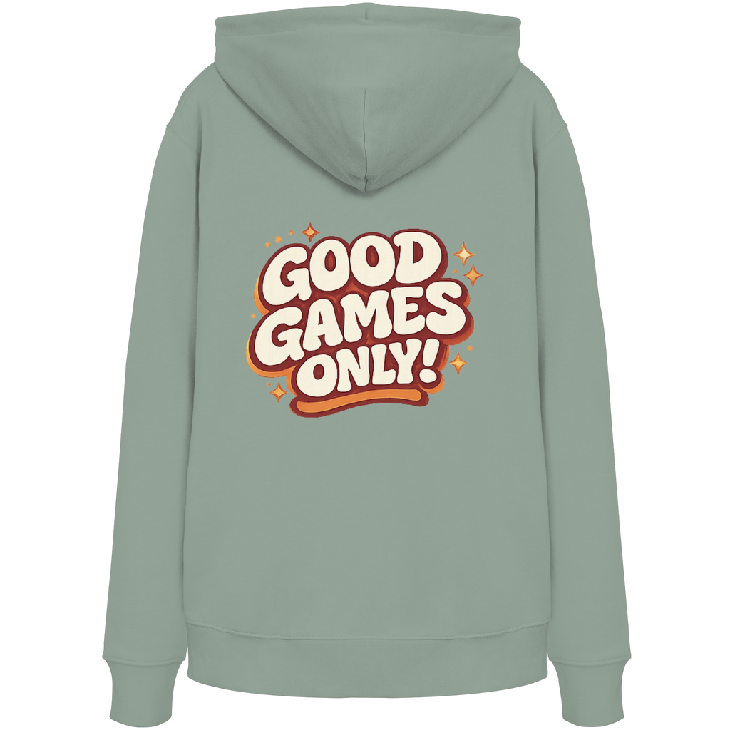 Good Games Only -unisex Hoodie aus Bio-Baumwolle