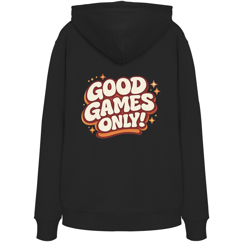 Good Games Only -unisex Hoodie aus Bio-Baumwolle
