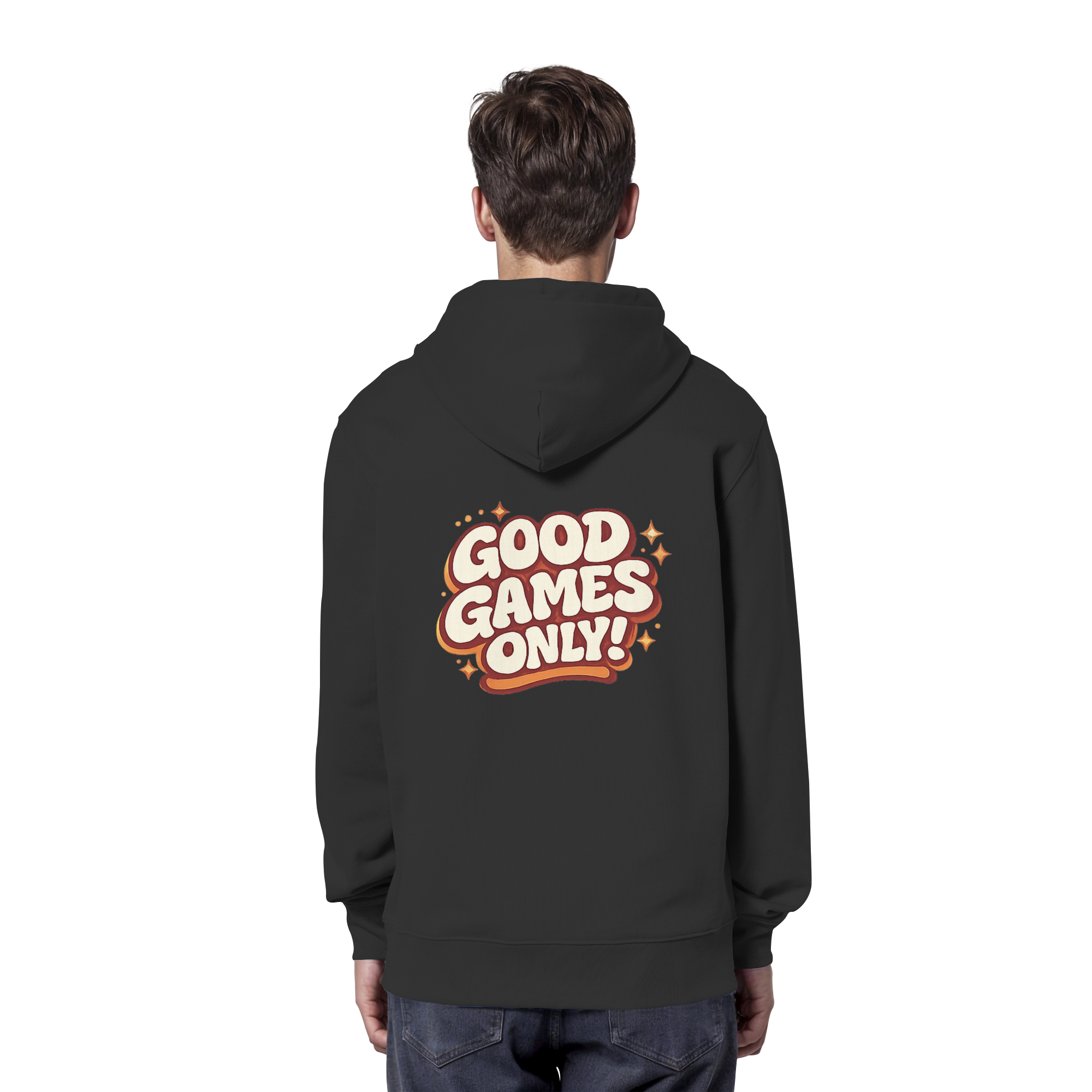 Good Games Only -unisex Hoodie aus Bio-Baumwolle