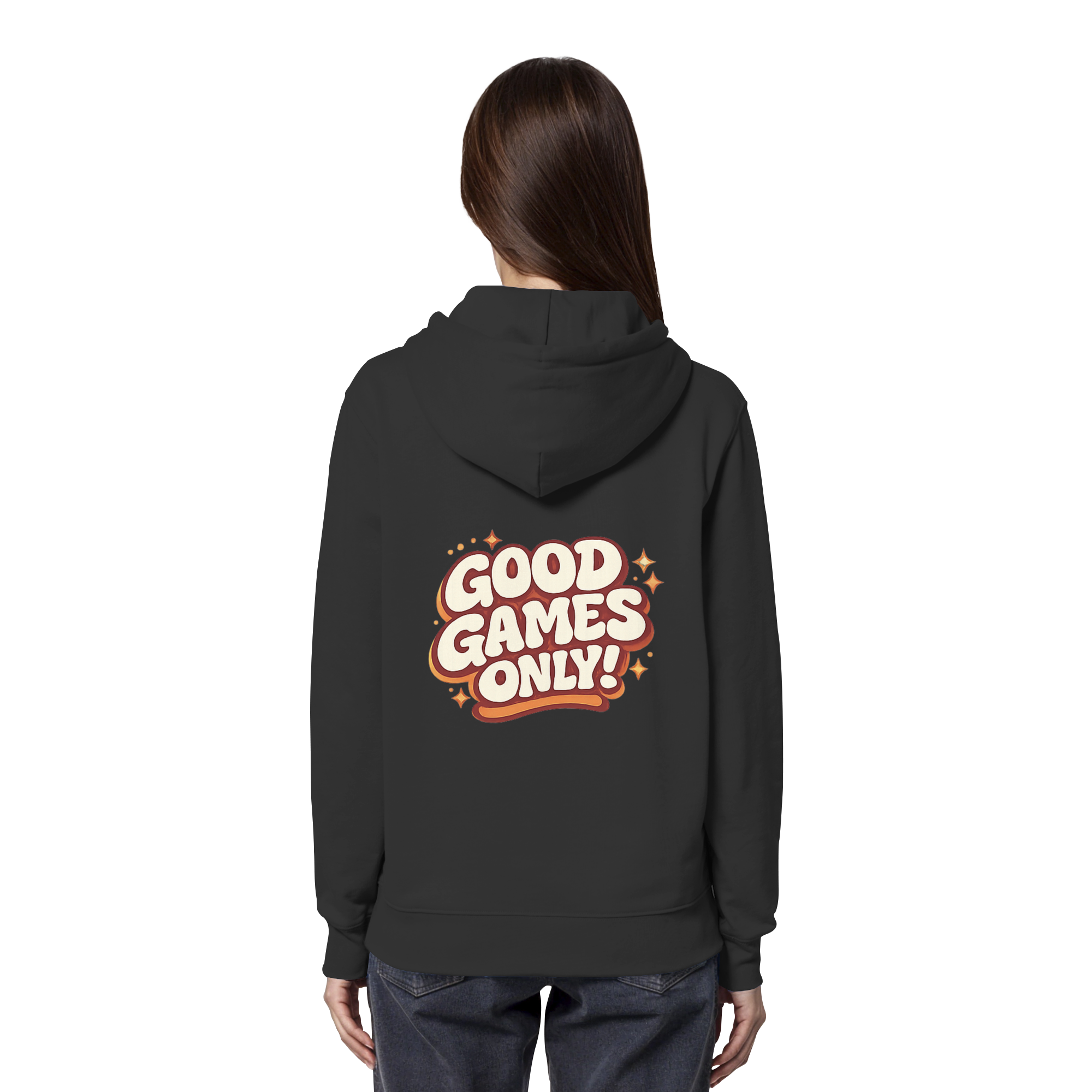 Good Games Only -unisex Hoodie aus Bio-Baumwolle