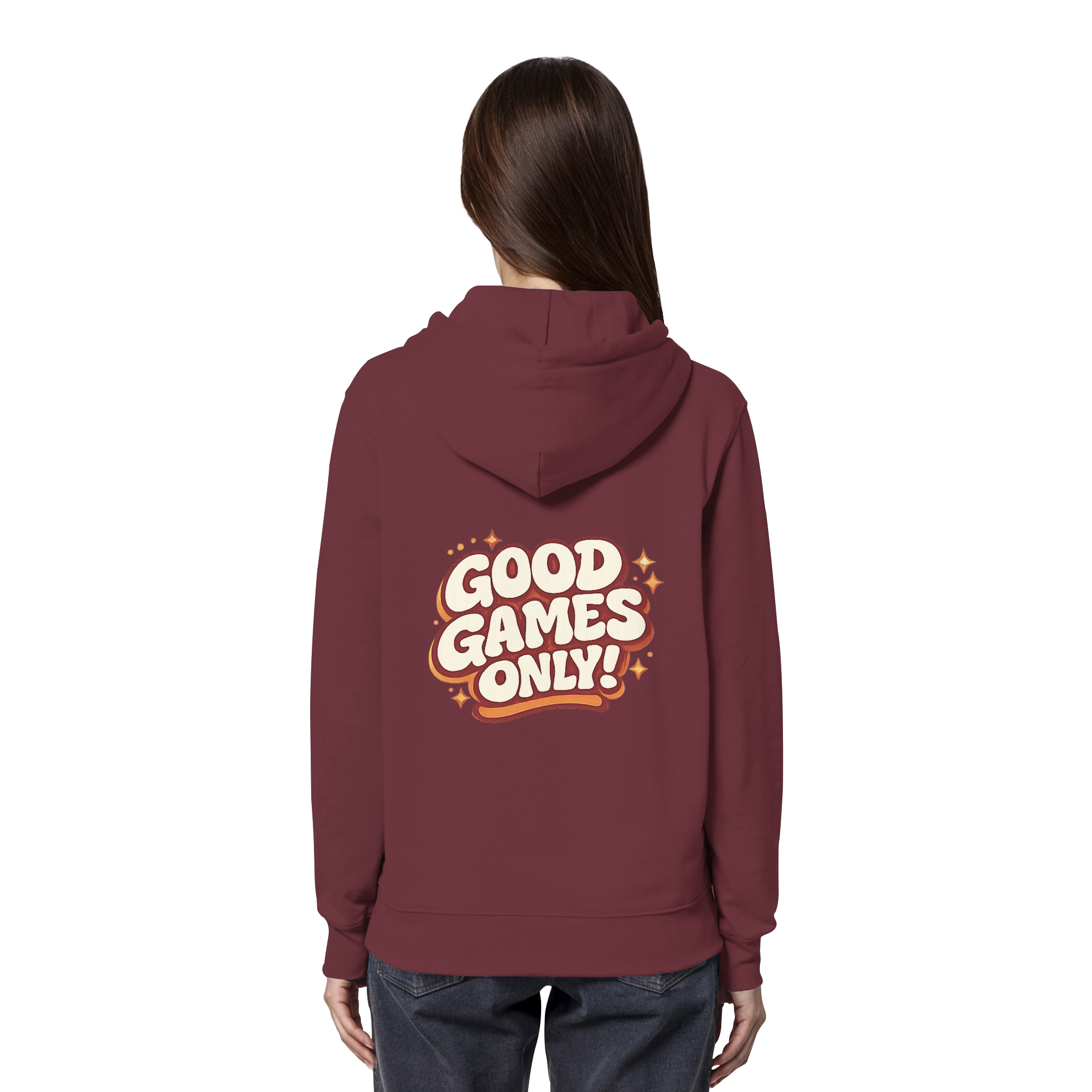 Good Games Only -unisex Hoodie aus Bio-Baumwolle