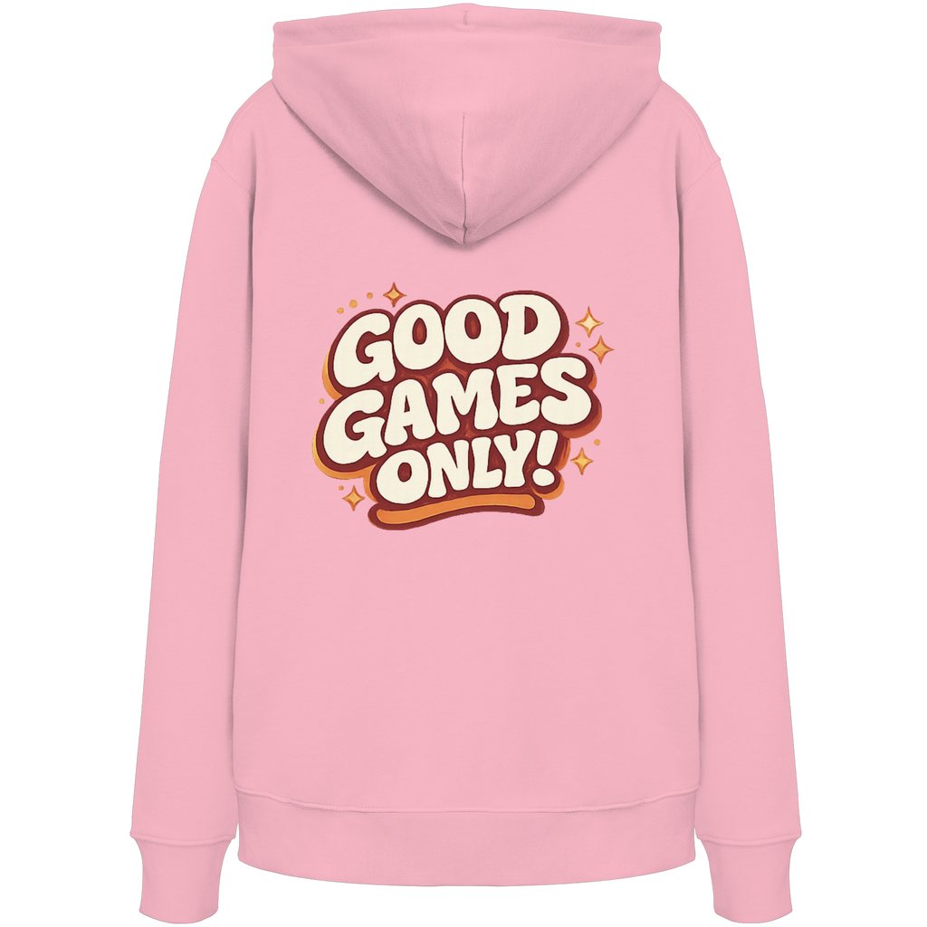 Good Games Only -unisex Hoodie aus Bio-Baumwolle