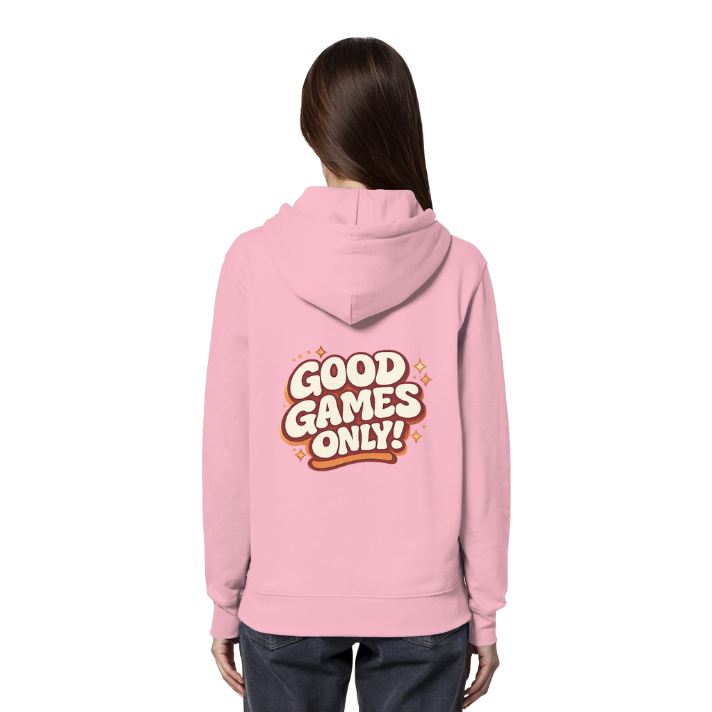 Good Games Only -unisex Hoodie aus Bio-Baumwolle