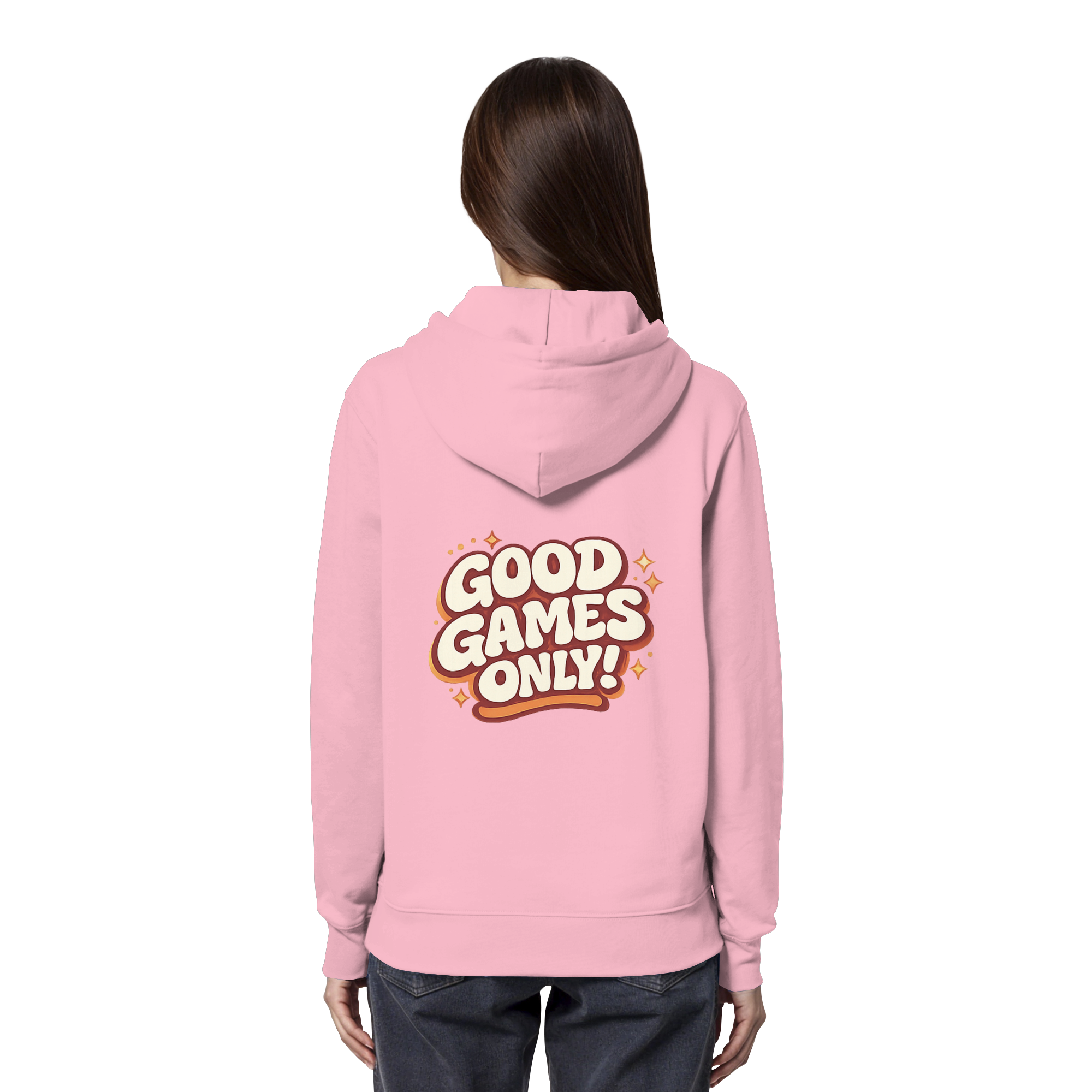 Good Games Only -unisex Hoodie aus Bio-Baumwolle
