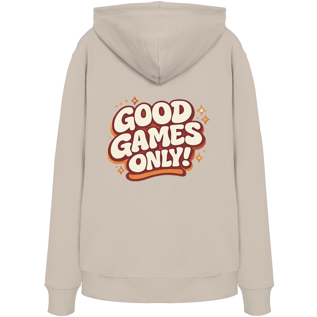 Good Games Only -unisex Hoodie aus Bio-Baumwolle