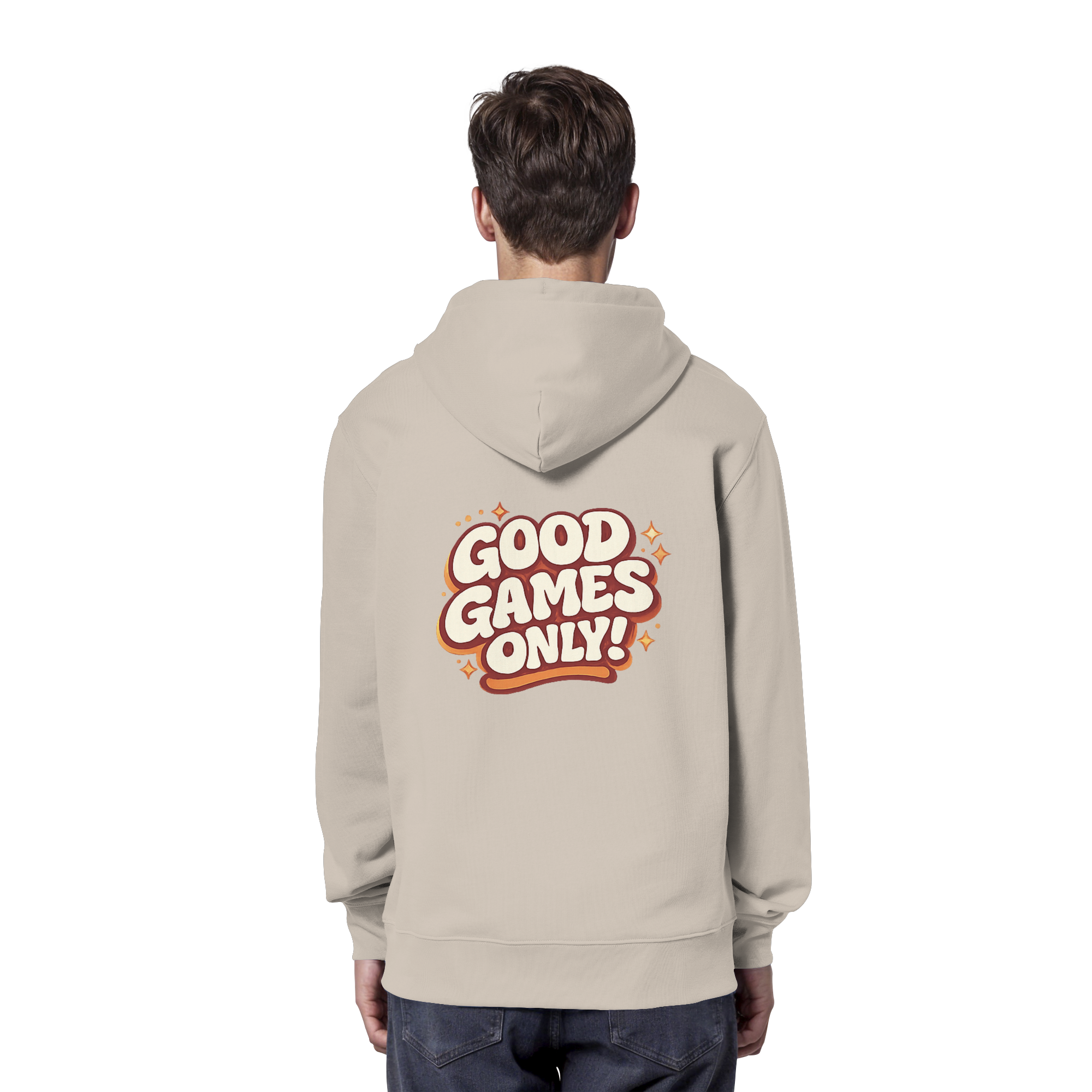 Good Games Only -unisex Hoodie aus Bio-Baumwolle
