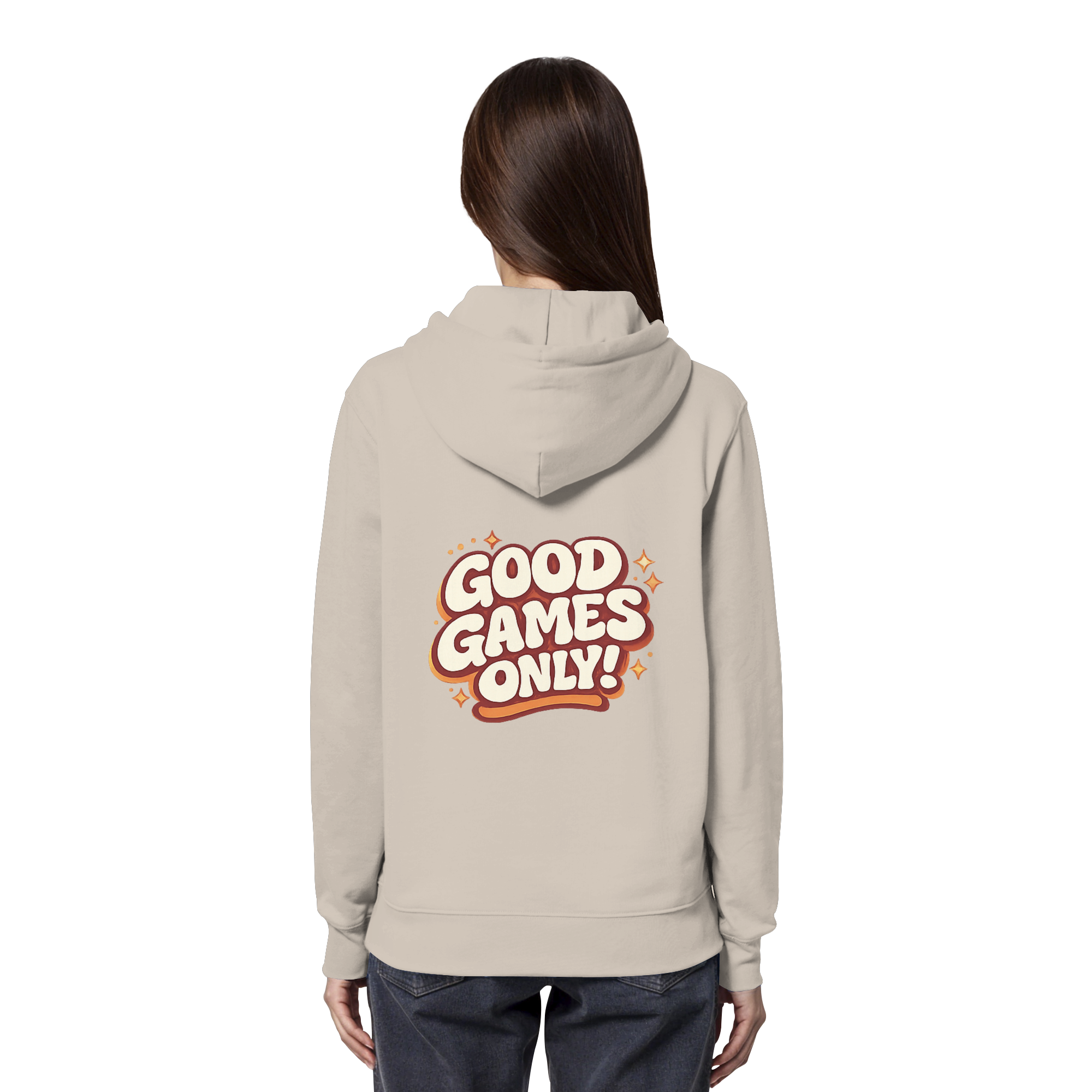 Good Games Only -unisex Hoodie aus Bio-Baumwolle