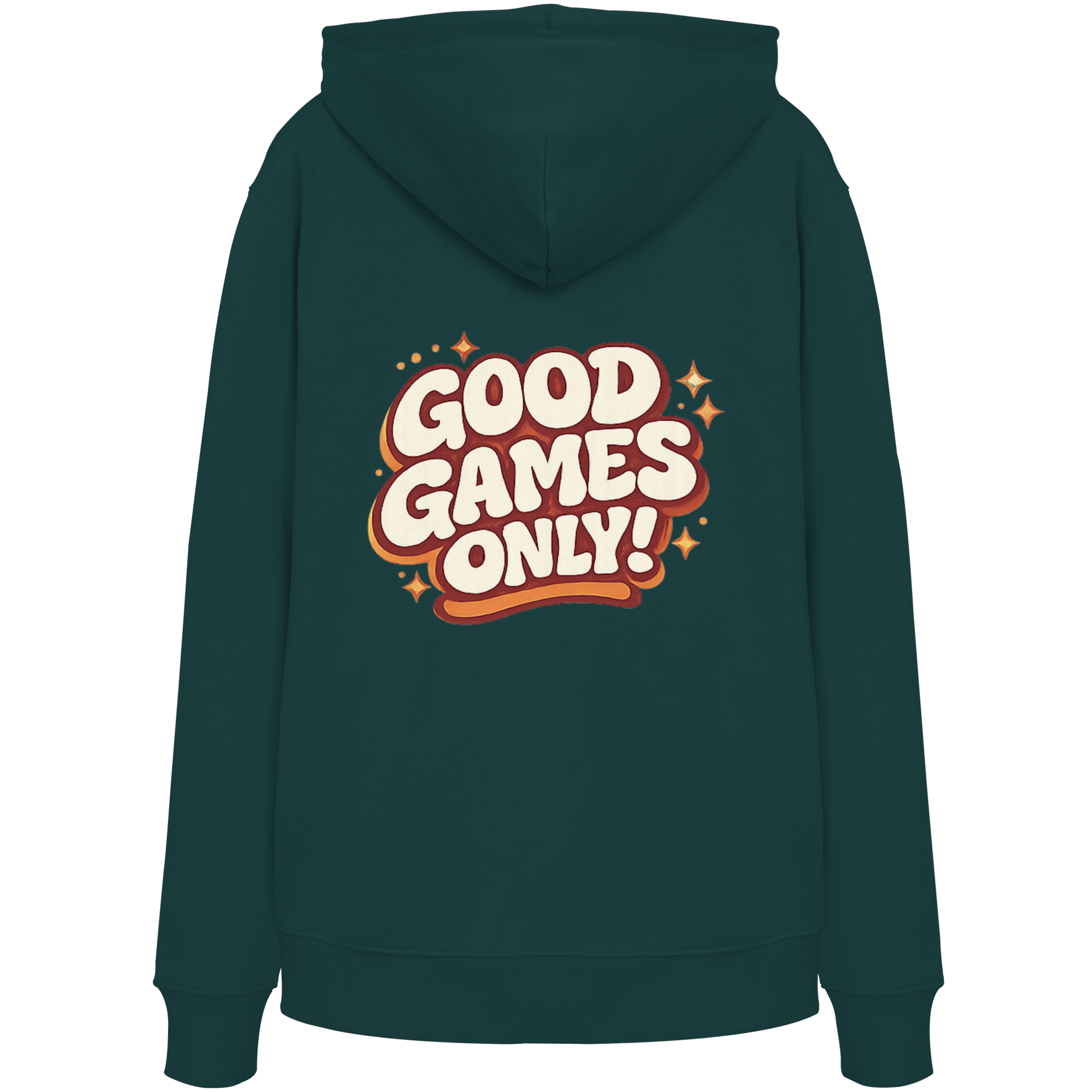 Good Games Only -unisex Hoodie aus Bio-Baumwolle