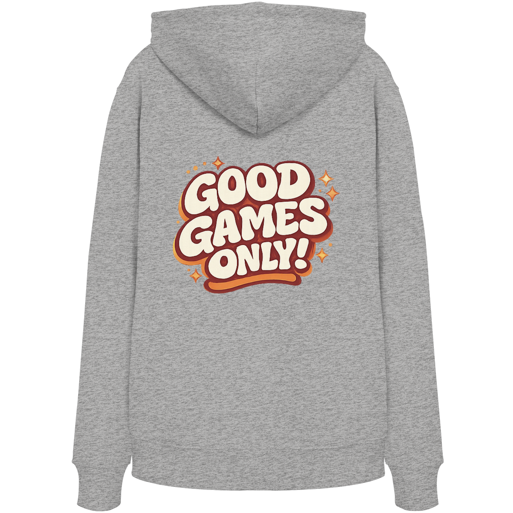 Good Games Only -unisex Hoodie aus Bio-Baumwolle