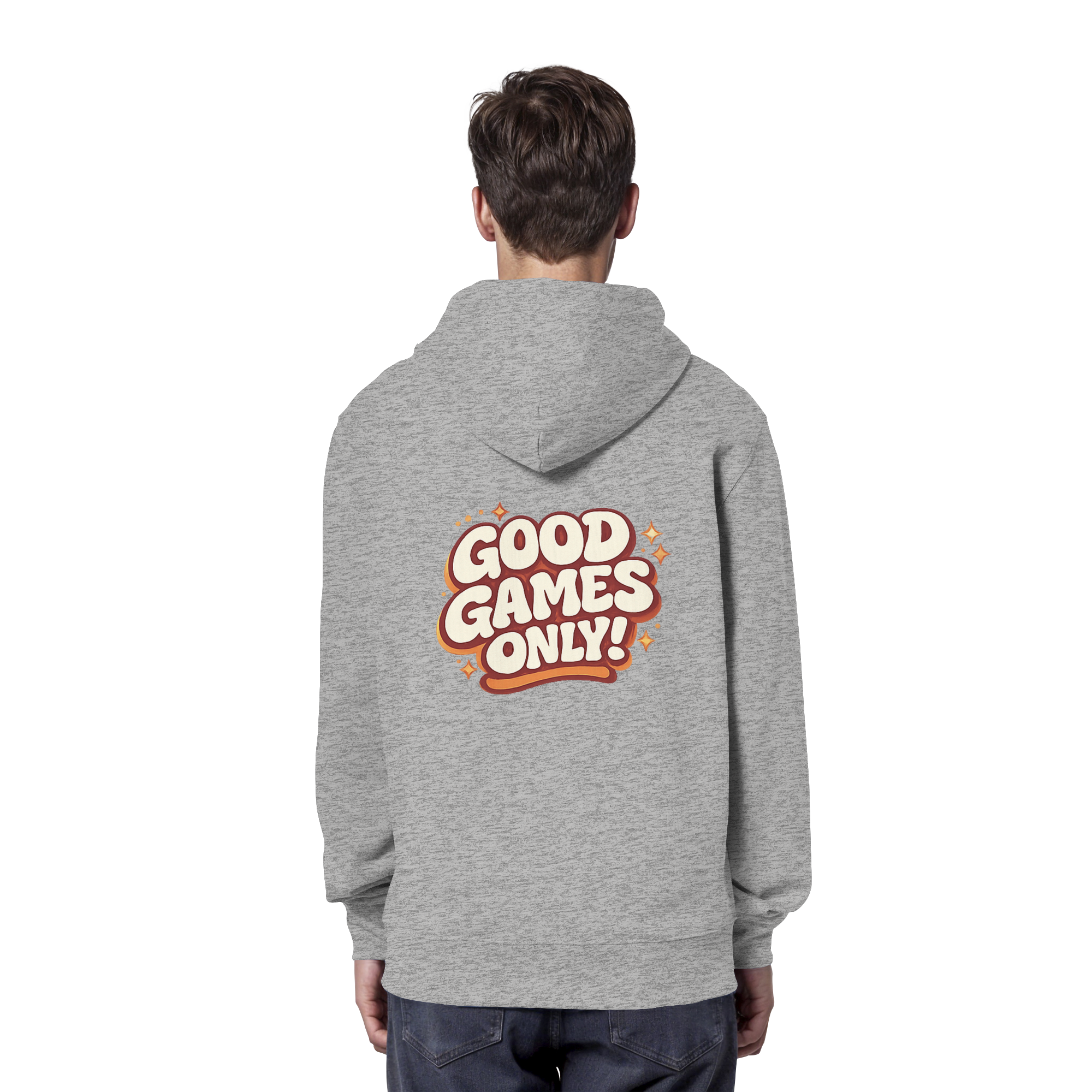Good Games Only -unisex Hoodie aus Bio-Baumwolle