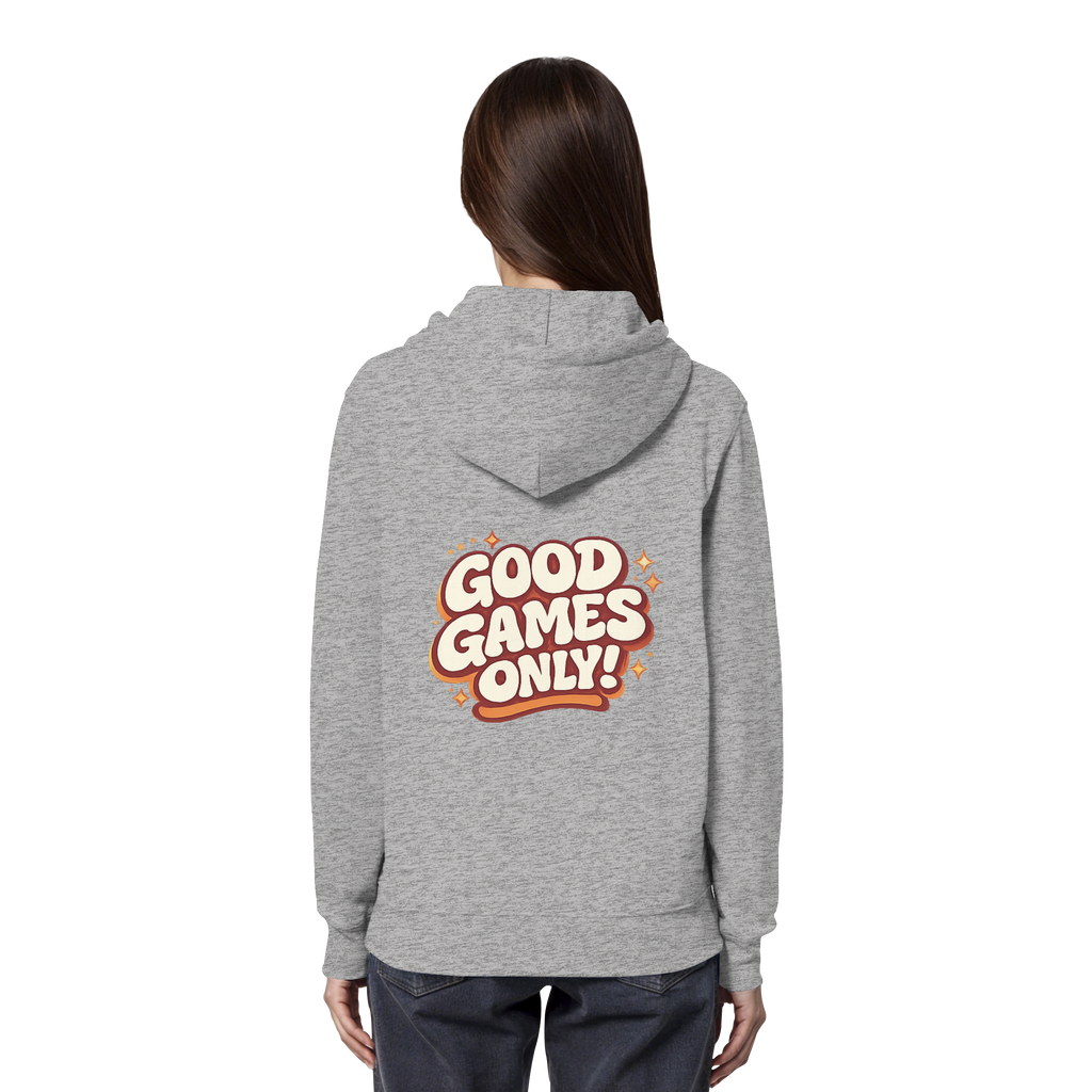 Good Games Only -unisex Hoodie aus Bio-Baumwolle