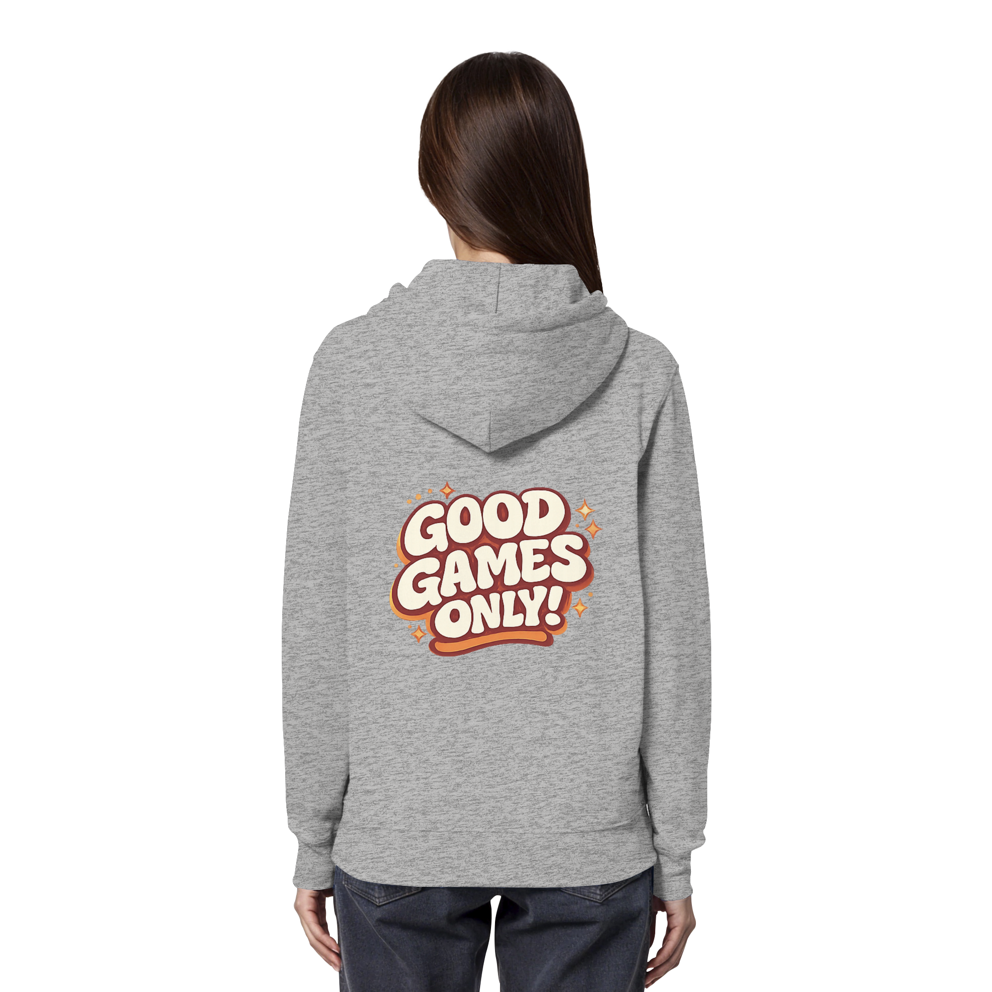 Good Games Only -unisex Hoodie aus Bio-Baumwolle