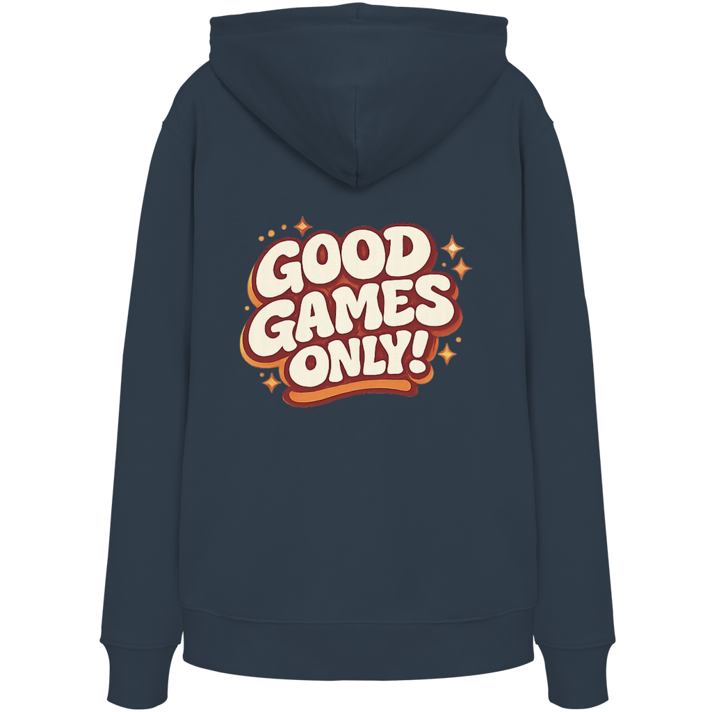 Good Games Only -unisex Hoodie aus Bio-Baumwolle