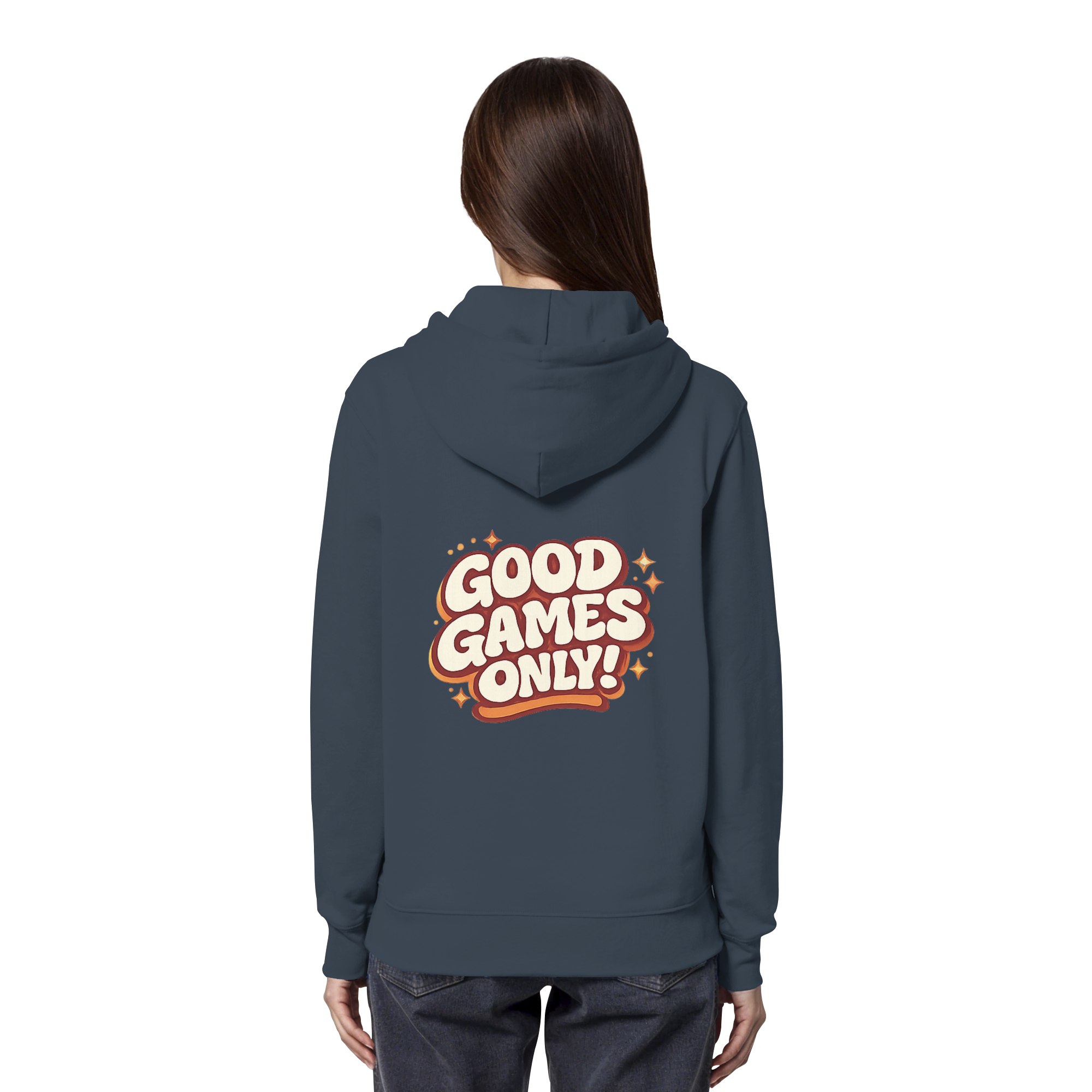 Good Games Only -unisex Hoodie aus Bio-Baumwolle