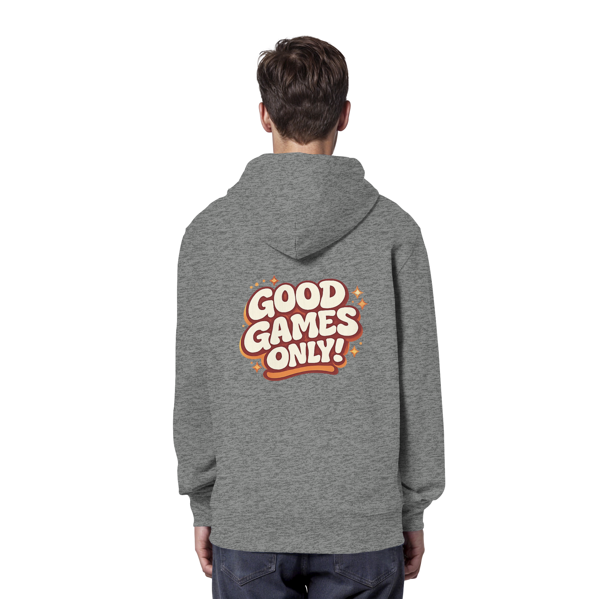 Good Games Only -unisex Hoodie aus Bio-Baumwolle