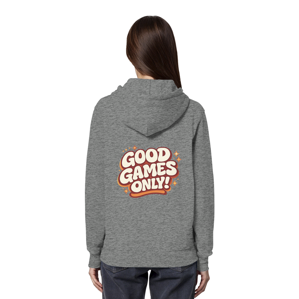 Good Games Only -unisex Hoodie aus Bio-Baumwolle