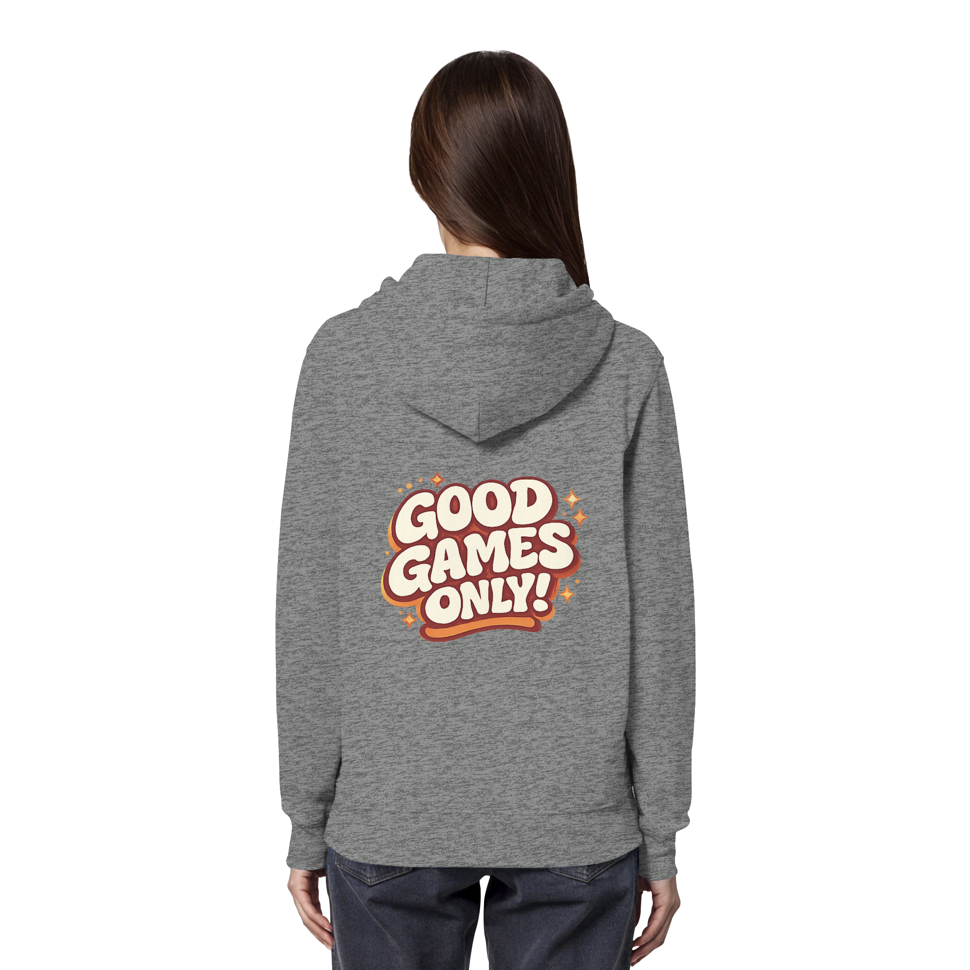 Good Games Only -unisex Hoodie aus Bio-Baumwolle