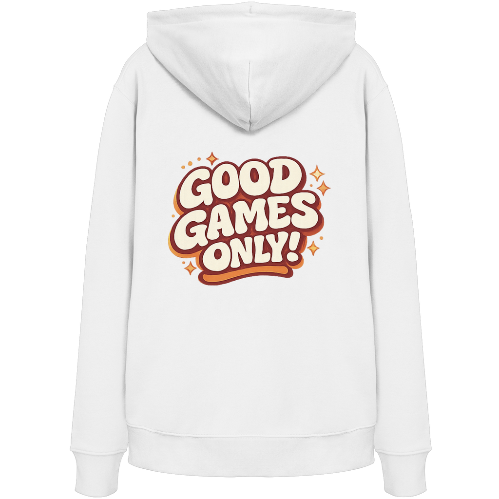 Good Games Only -unisex Hoodie aus Bio-Baumwolle